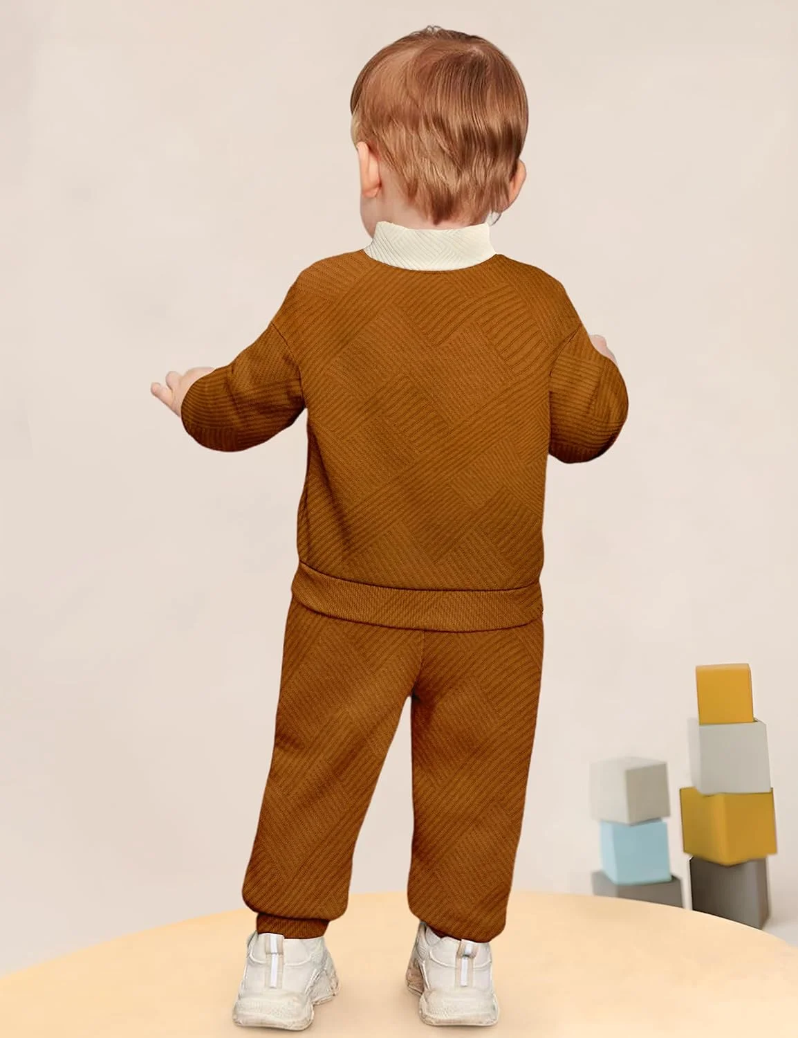 ست لباس پسرانه بچه گانه WIQI، بلوز آستین بلند و شلوار رنگی، مناسب پاییز و زمستان، سایز 1 تا 5 سال