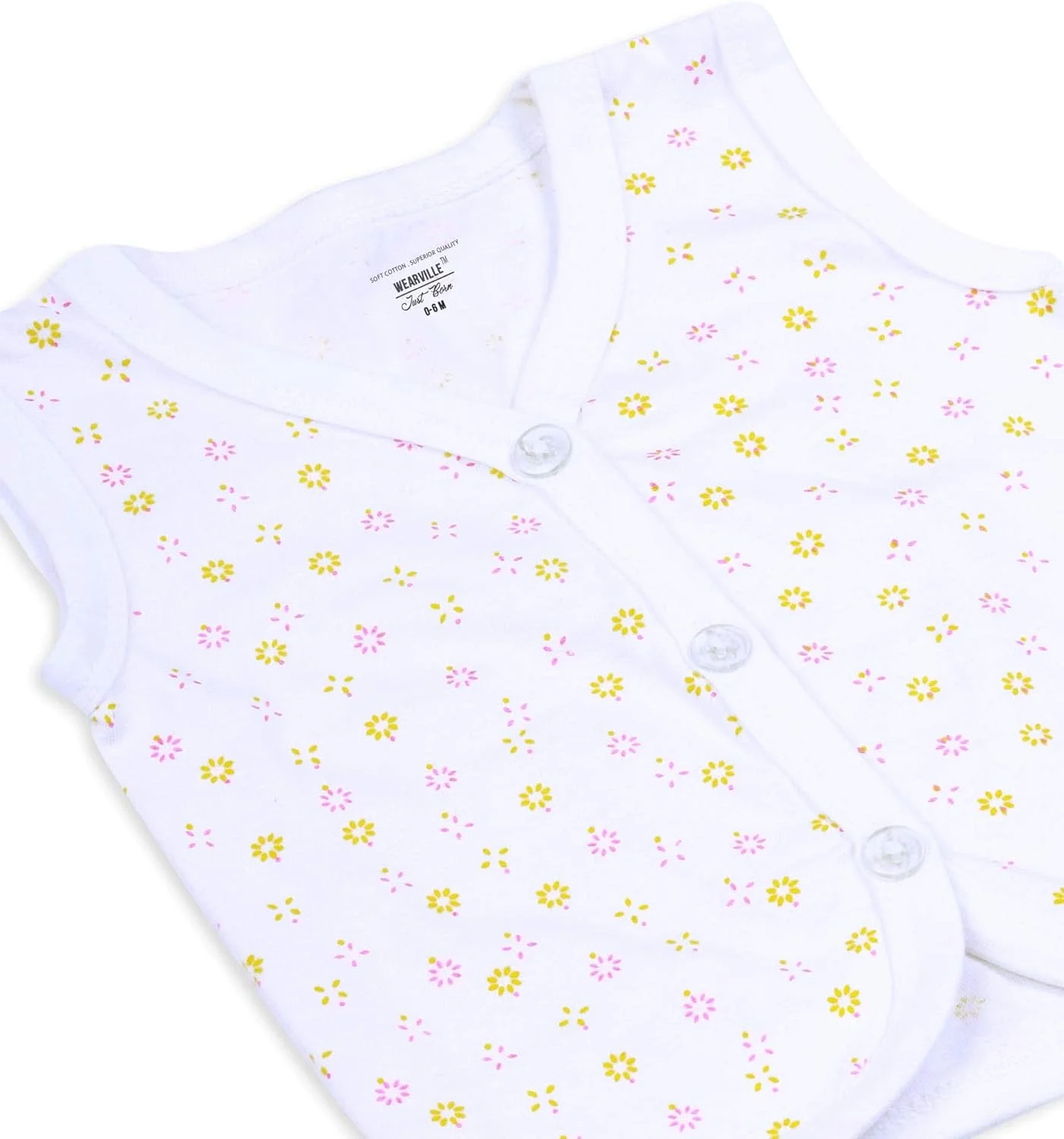 ست لباس نوزادی پسرانه و دخترانه Wearville شامل بلوز و شلوار (چند رنگ)، بسته 5 عددی، چند رنگ، 0-3 ماه