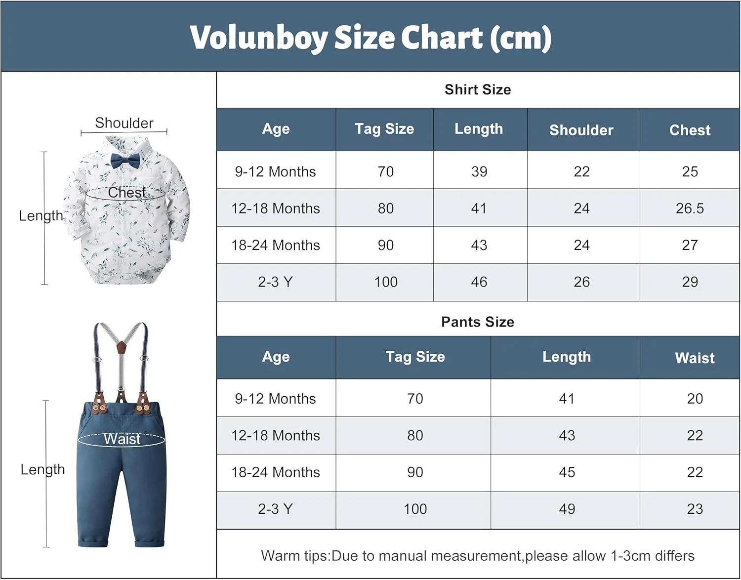 ست لباس پسرانه Volunboy شامل پیراهن با پاپیون + شلوار بنددار ست لباس پسرانه Volunboy شامل پیراهن با پاپیون + شلوار بنددار