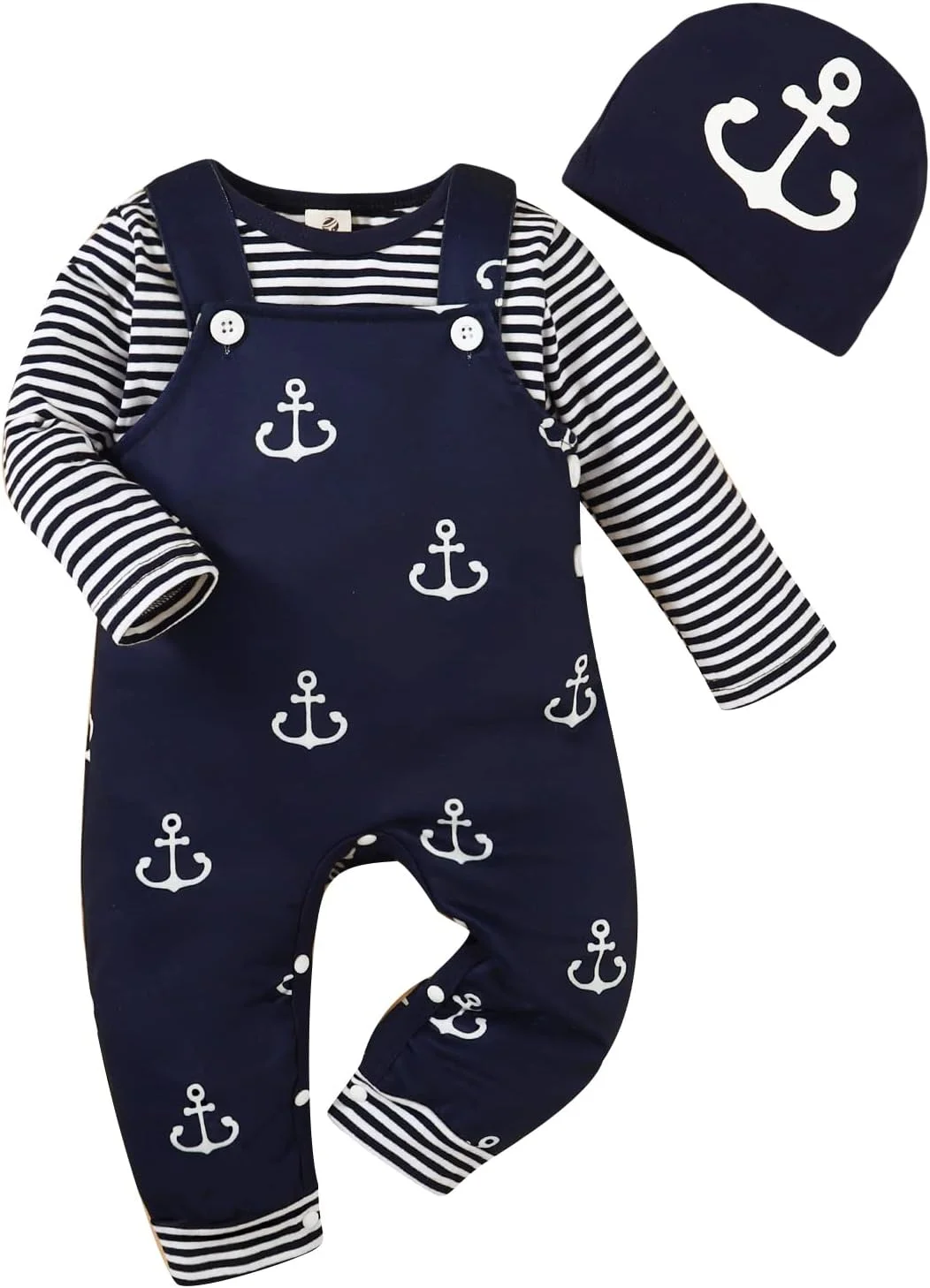 ست لباس نوزادی تی تلنت بیبی، تی شرت + شلوار بنددار + کلاه، سرهمی زمستانی نوزاد، رامپر یونی‌سکس، لباس پسرانه دخترانه، هدیه