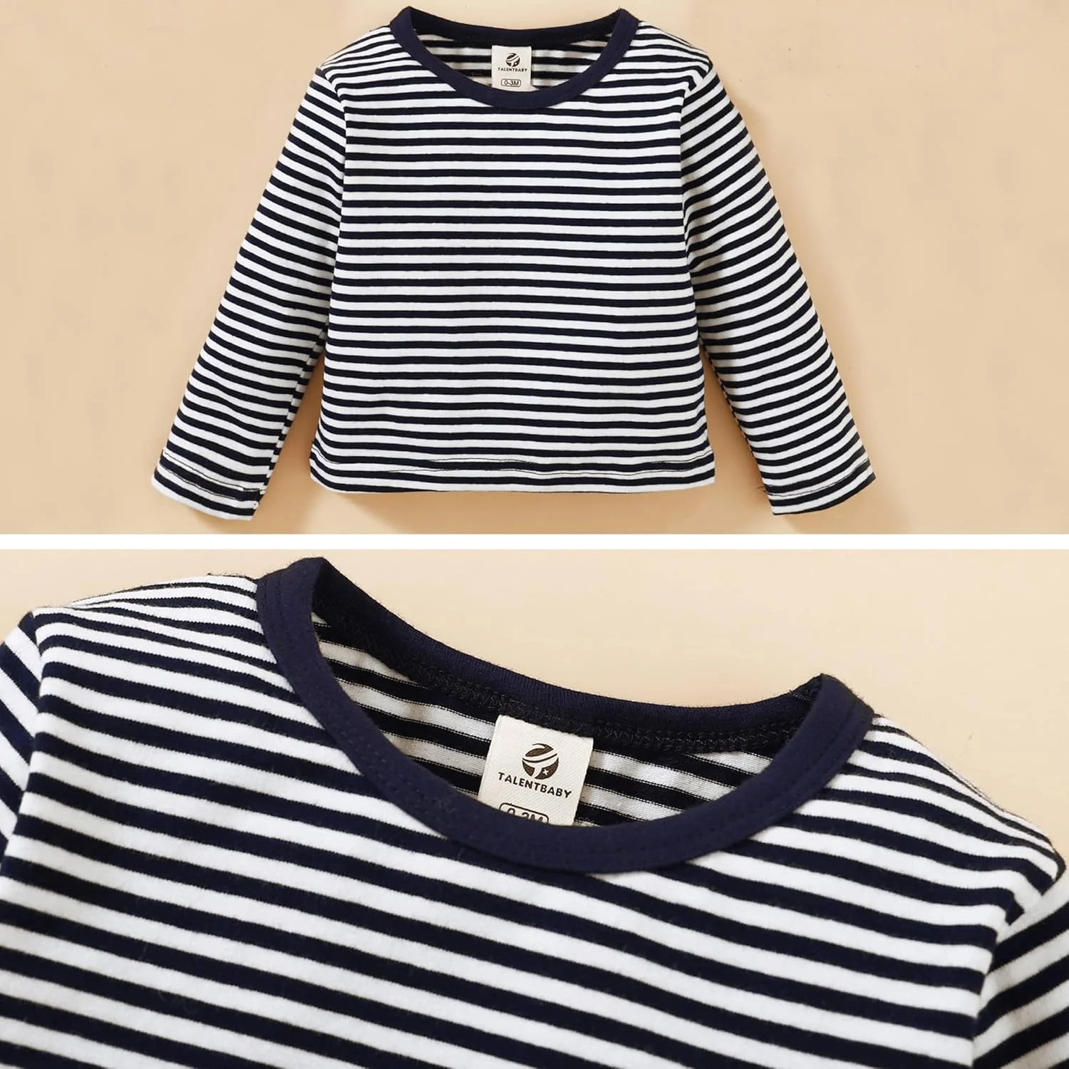 ست لباس نوزادی تی تلنت بیبی، تی شرت + شلوار بنددار + کلاه، سرهمی زمستانی نوزاد، رامپر یونی‌سکس، لباس پسرانه دخترانه، هدیه