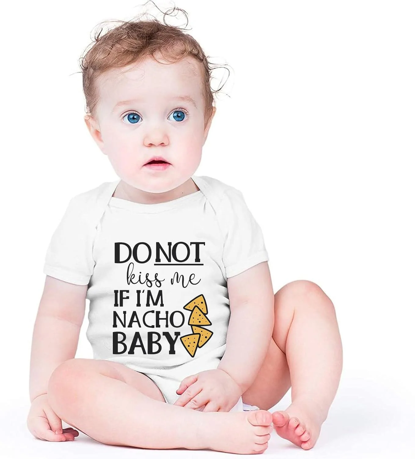 لباس سرهمی نوزاد پسرانه آبی رنگ، بدون آستین، بدون بند، یقه گرد، طرح "ناچو بامزه، لطفا من را نبوس اگر ناچو هستم" - لباس تاکو نوزادی - لباس نوزادی "من را نبوس" لباس سرهمی نوزاد پسرانه آبی رنگ، بدون آستین، بدون بند، یقه گرد، طرح "ناچو بامزه، لطفا من را نبوس اگر ناچو هستم" - لباس تاکو نوزادی - لباس نوزادی "من را نبوس"