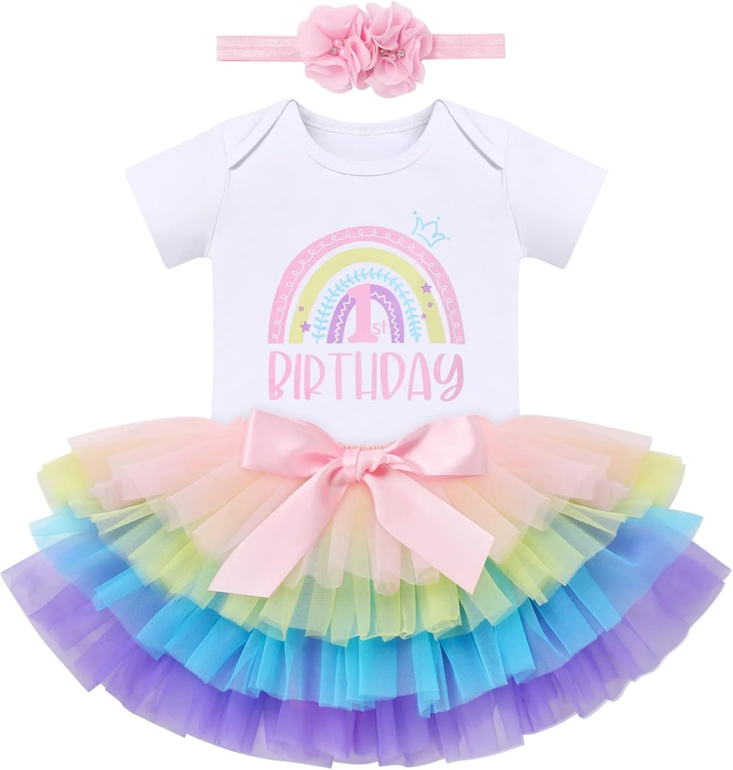 لباس تولد دخترانه FYMNSI مدل 63724 لباس تولد دخترانه FYMNSI مدل 63724