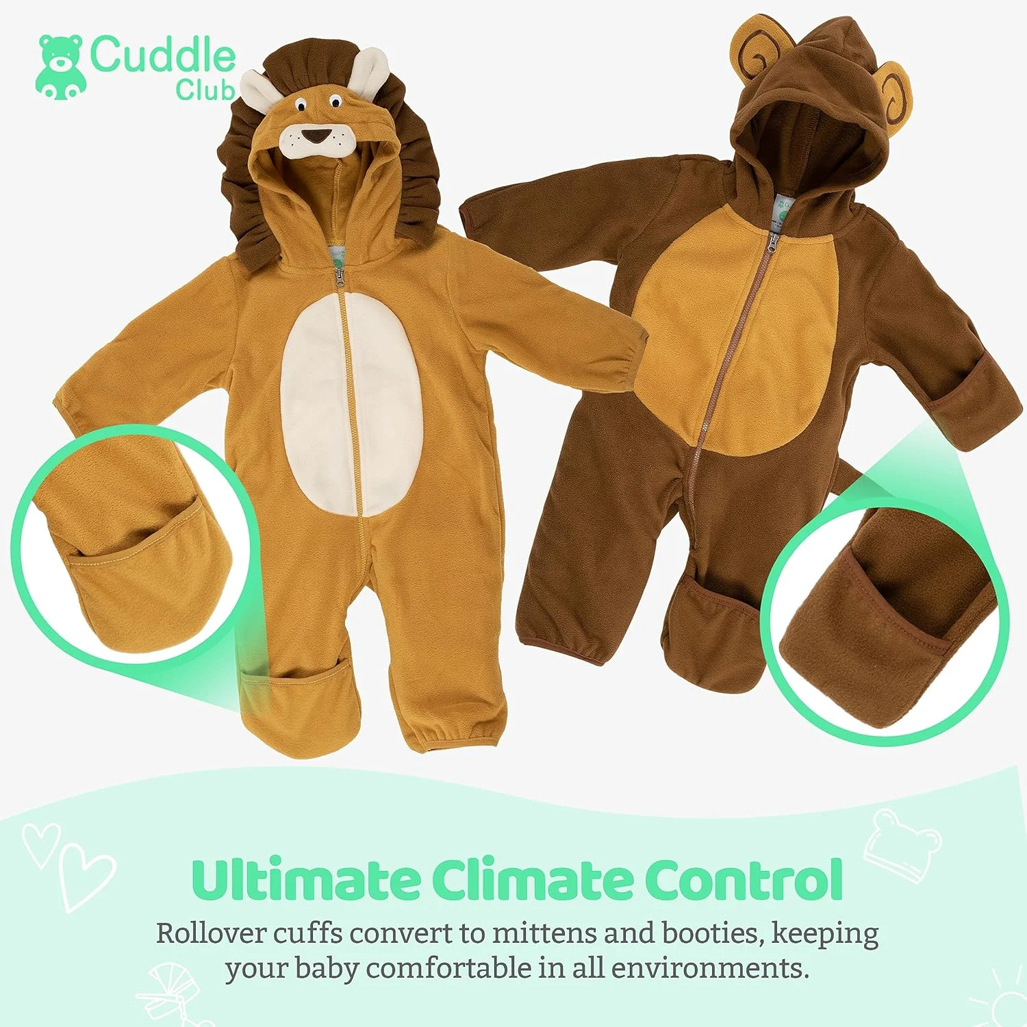 کیسه خواب پشم گوسفند نوزاد یونیسکس Cuddle Club کیسه خواب پشم گوسفند نوزاد یونیسکس Cuddle Club