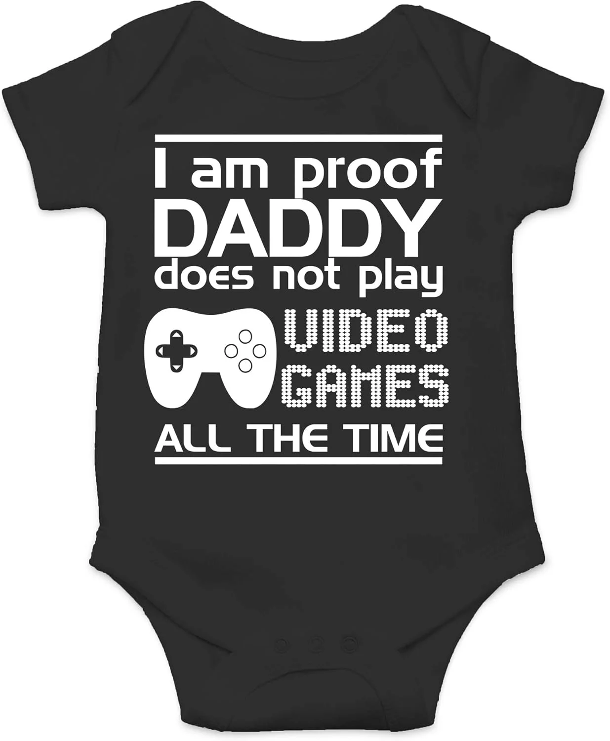 من مدرکی هستم که بابا تمام وقت بازی های ویدیویی انجام نمی دهد - اعلامیه خنده دار نوزاد - لباس نوزادی بامزه یک تکه من مدرکی هستم که بابا تمام وقت بازی های ویدیویی انجام نمی دهد - اعلامیه خنده دار نوزاد - لباس نوزادی بامزه یک تکه