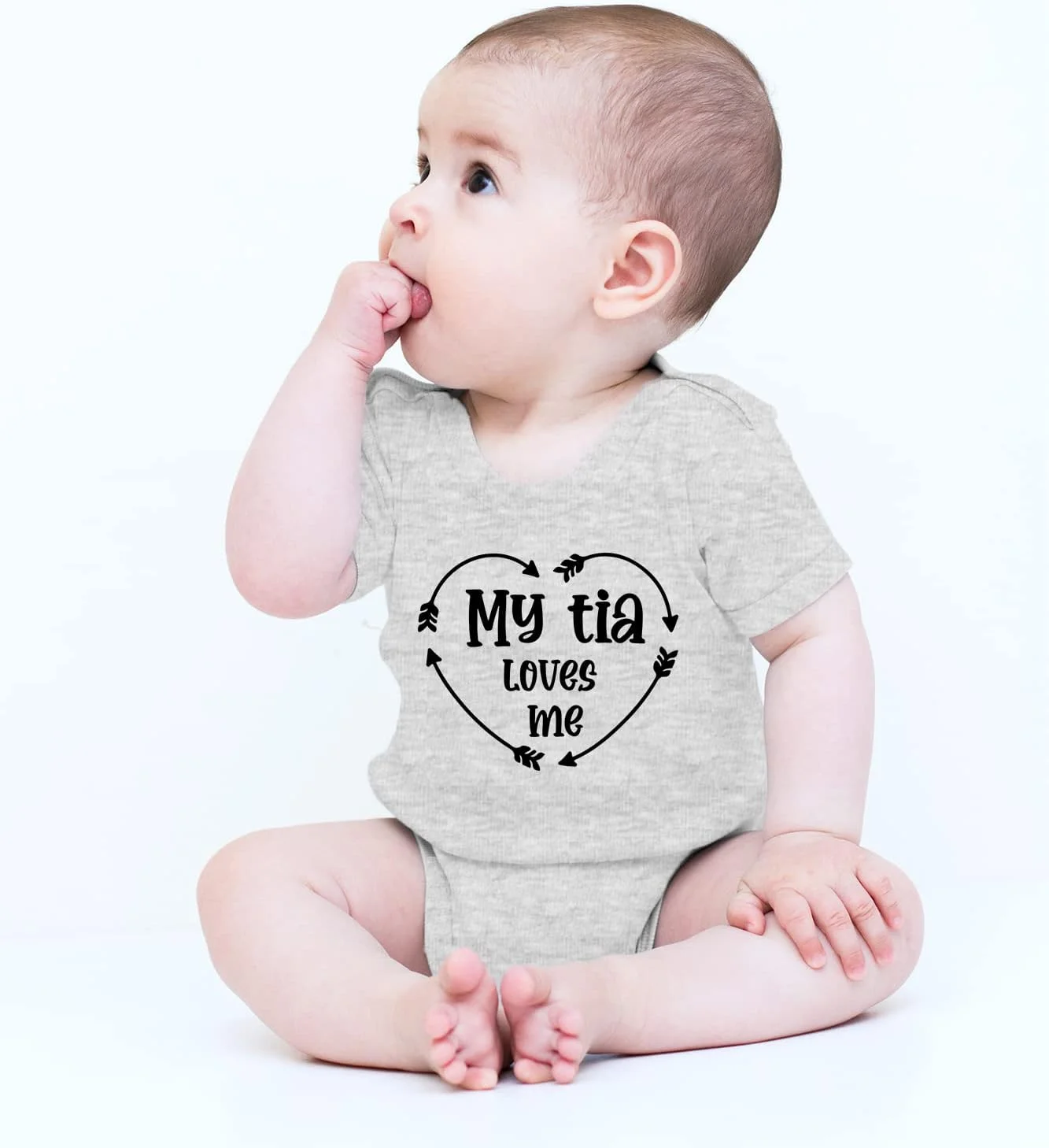 CBTwear تیا من عاشق من است - لباس نوزاد - لباس های خنده دار بادی نوزادی برای پسران و دختران CBTwear تیا من عاشق من است - لباس نوزاد - لباس های خنده دار بادی نوزادی برای پسران و دختران