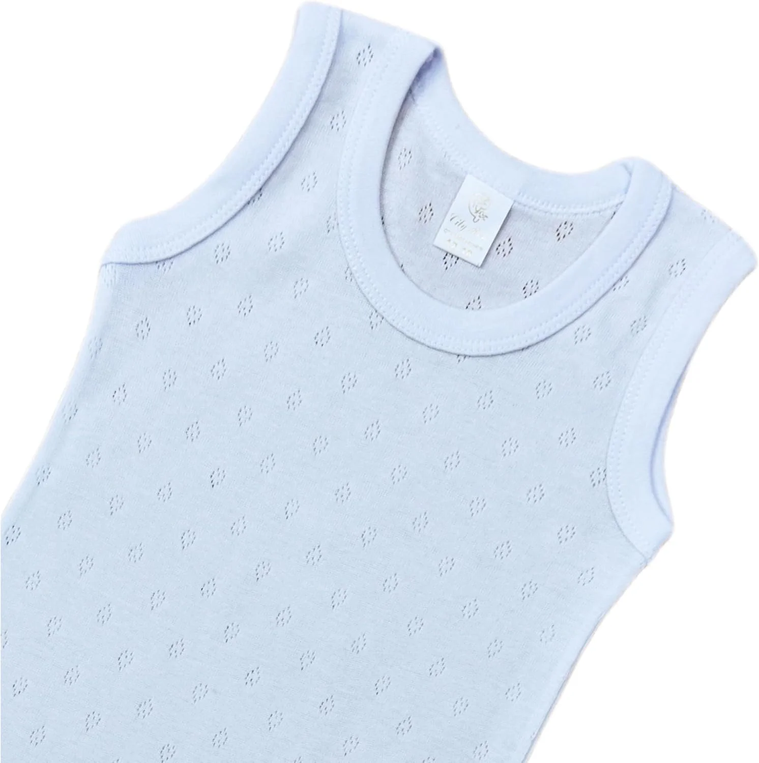 ست زیرپوش نخی نوزاد پسرانه 4 تکه باربتوز مدل سوراخ دار، 100% پنبه، سفید ست زیرپوش نخی نوزاد پسرانه 4 تکه باربتوز مدل سوراخ دار، 100% پنبه، سفید