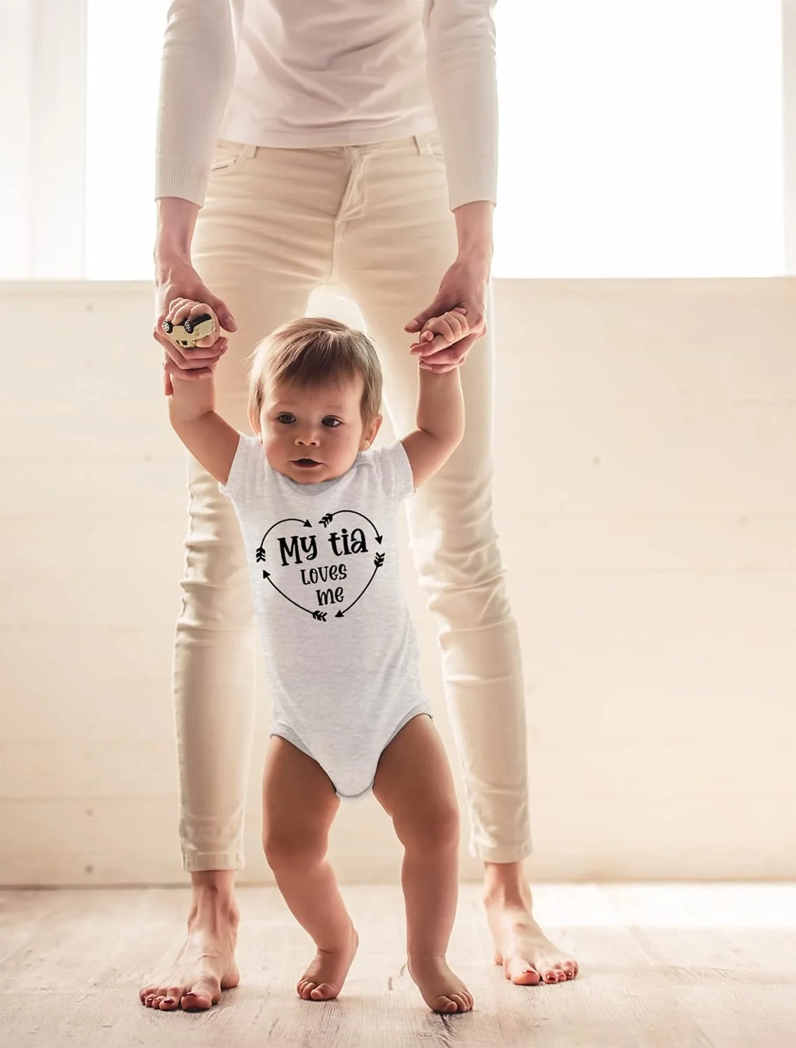 CBTwear تیا من عاشق من است - لباس نوزاد - لباس های خنده دار بادی نوزادی برای پسران و دختران CBTwear تیا من عاشق من است - لباس نوزاد - لباس های خنده دار بادی نوزادی برای پسران و دختران