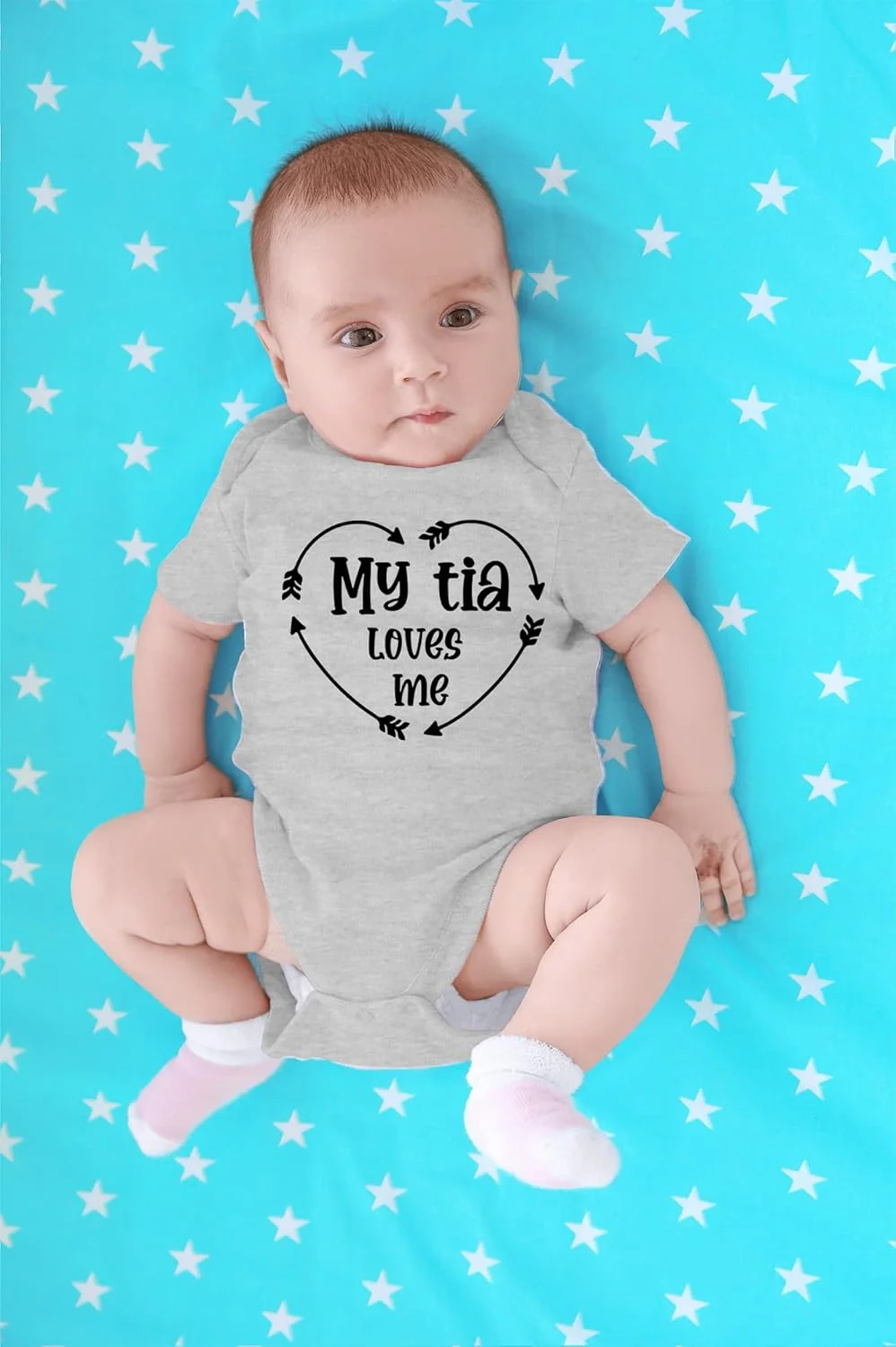 CBTwear تیا من عاشق من است - لباس نوزاد - لباس های خنده دار بادی نوزادی برای پسران و دختران CBTwear تیا من عاشق من است - لباس نوزاد - لباس های خنده دار بادی نوزادی برای پسران و دختران