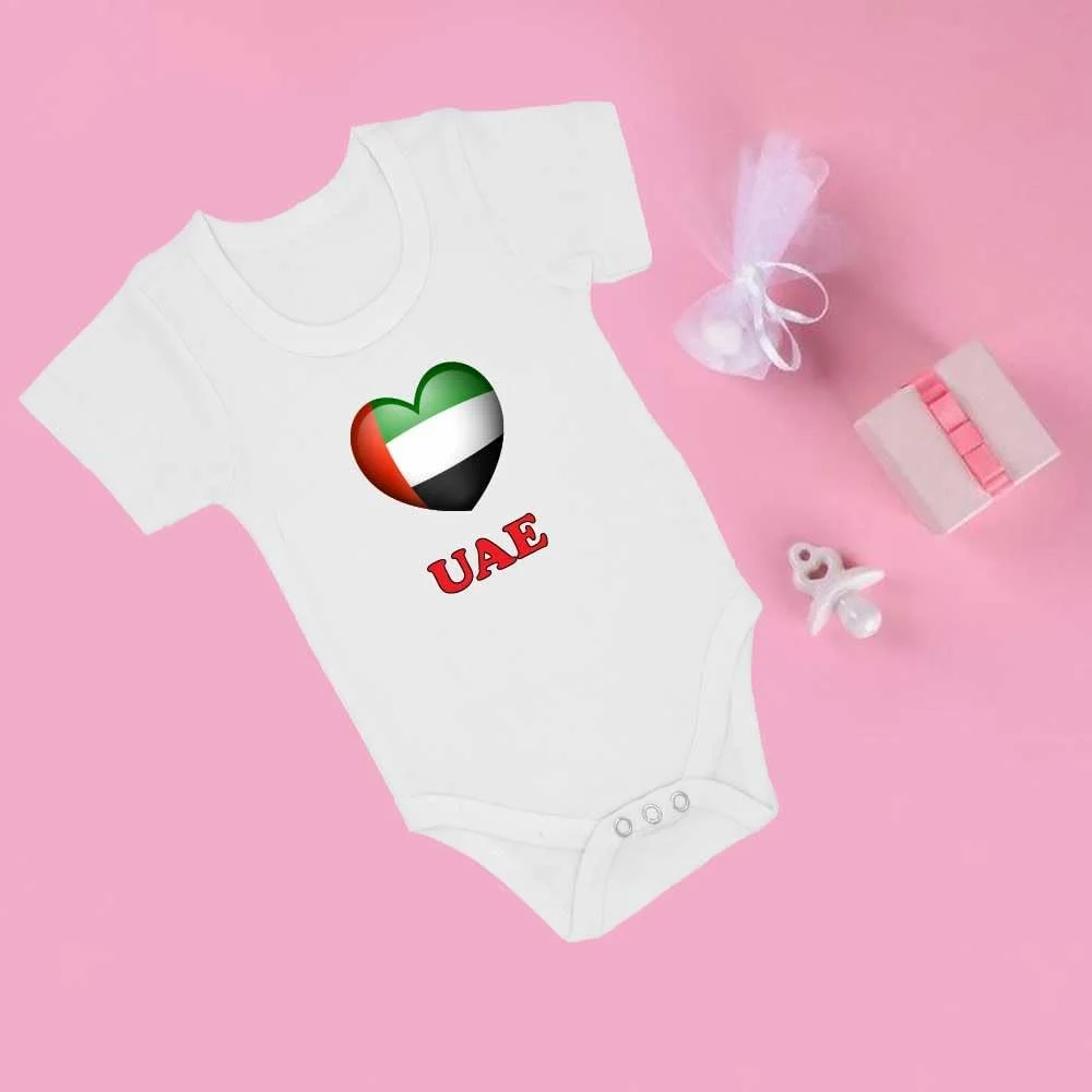 رامپر نوزادی امارات متحده عربی برای روز ملی، بادی آستین کوتاه унисекс، پارچه نرم 100% پنبه، لباس نوزادی راحت و شیک برای پسران و دختران، هدیه لباس عالی روز ملی رامپر نوزادی унисекс رامپر نوزادی امارات متحده عربی برای روز ملی، بادی آستین کوتاه унисекс، پارچه نرم 100% پنبه، لباس نوزادی راحت و شیک برای پسران و دختران، هدیه لباس عالی روز ملی رامپر نوزادی унисекс