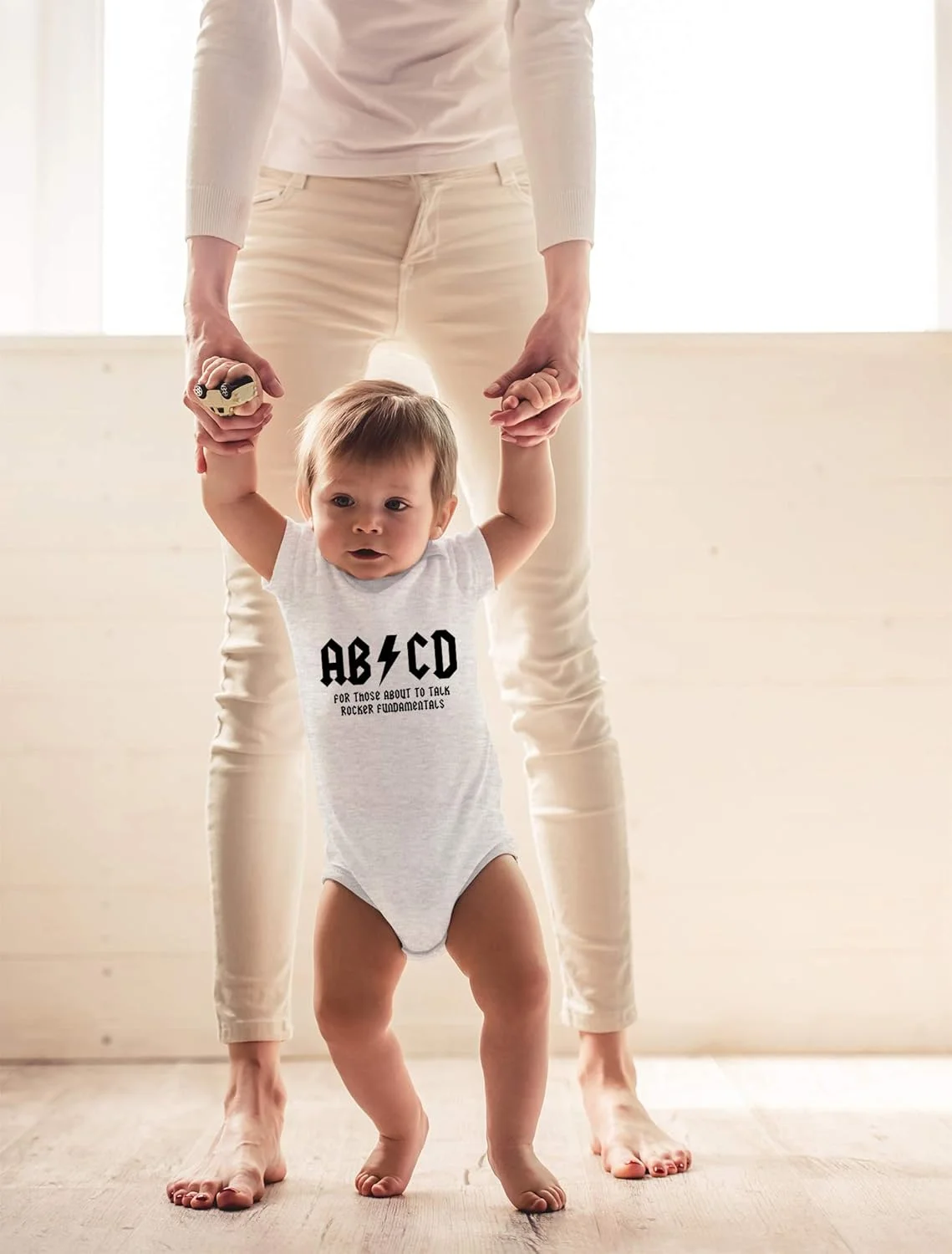 CBTwear ABCD - لباس رامپر خنده دار کودکانه با طرح موسیقی AC، لباس نوزادی بامزه و جدید CBTwear ABCD - لباس رامپر خنده دار کودکانه با طرح موسیقی AC، لباس نوزادی بامزه و جدید