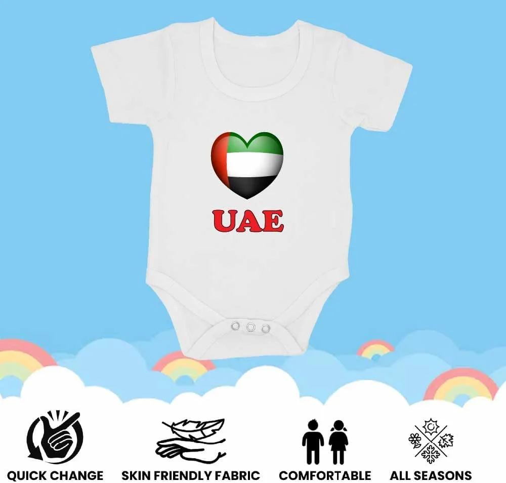 رامپر نوزادی امارات متحده عربی برای روز ملی، بادی آستین کوتاه унисекс، پارچه نرم 100% پنبه، لباس نوزادی راحت و شیک برای پسران و دختران، هدیه لباس عالی روز ملی رامپر نوزادی унисекс رامپر نوزادی امارات متحده عربی برای روز ملی، بادی آستین کوتاه унисекс، پارچه نرم 100% پنبه، لباس نوزادی راحت و شیک برای پسران و دختران، هدیه لباس عالی روز ملی رامپر نوزادی унисекс