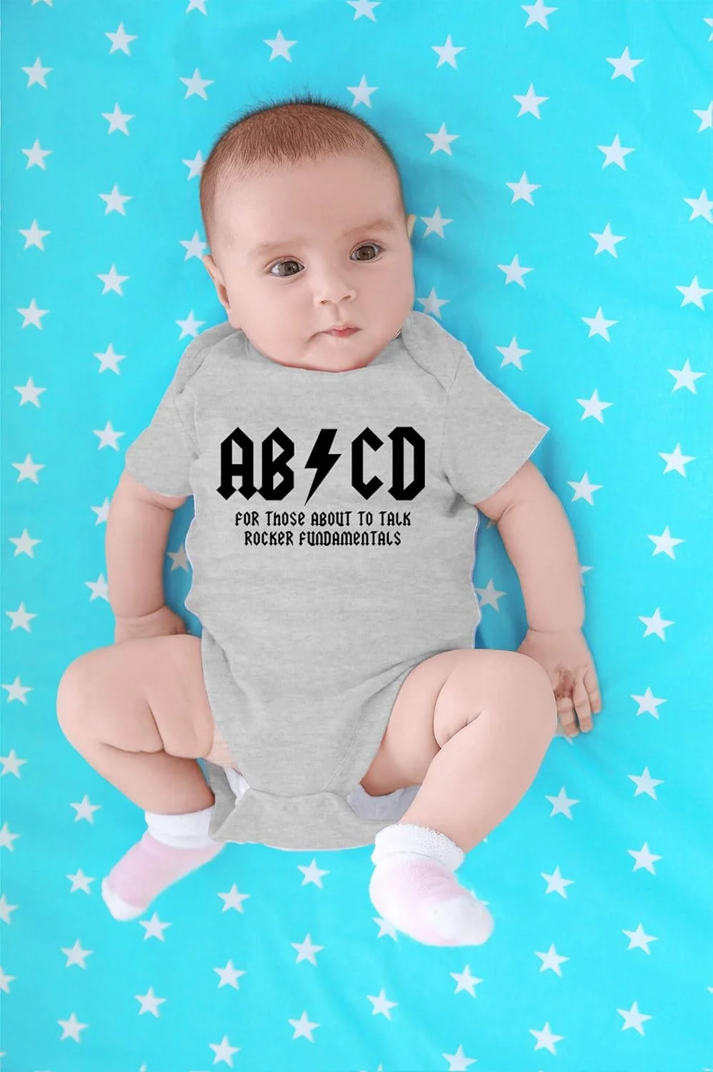 CBTwear ABCD - لباس رامپر خنده دار کودکانه با طرح موسیقی AC، لباس نوزادی بامزه و جدید CBTwear ABCD - لباس رامپر خنده دار کودکانه با طرح موسیقی AC، لباس نوزادی بامزه و جدید