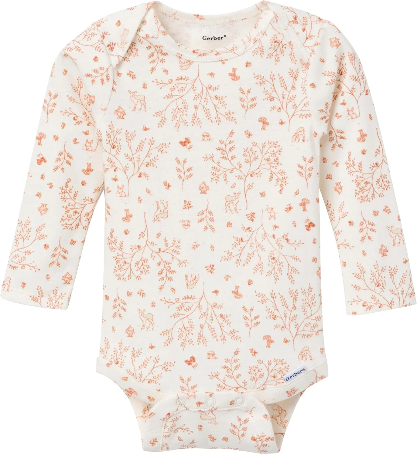 لباس زیر دکمه دار نوزاد унисекс Gerber (آستین کوتاه و بلند) بسته 6 عددی لباس زیر دکمه دار نوزاد унисекс Gerber (آستین کوتاه و بلند) بسته 6 عددی