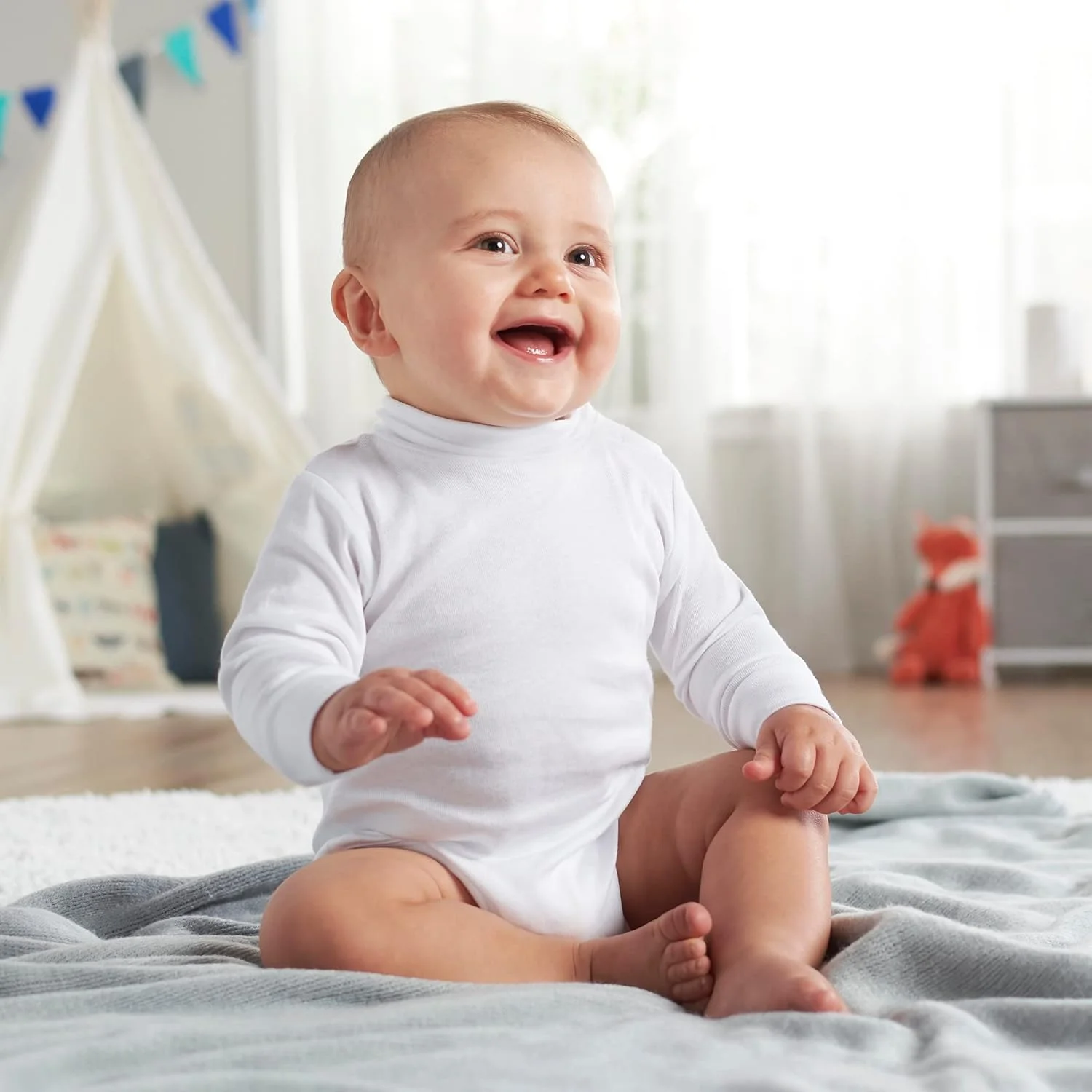 ست 2 عددی بادی آستین بلند یقه اسکی نوزاد پسرانه Gerber ست 2 عددی بادی آستین بلند یقه اسکی نوزاد پسرانه Gerber