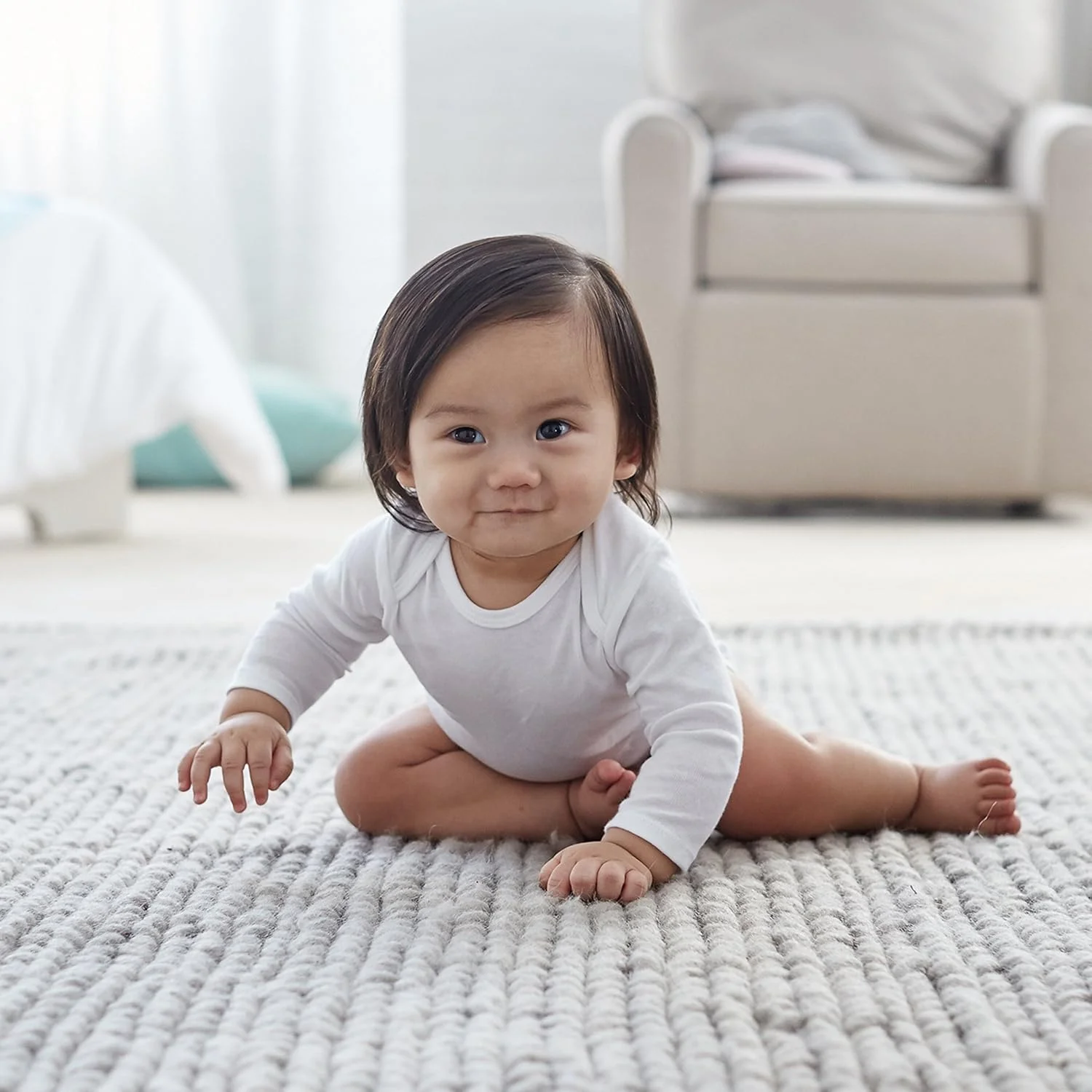 گربر، بسته 6 عددی بادی آستین بلند نوزادی پسرانه یا دخترانه با سرآستین دستکش دار