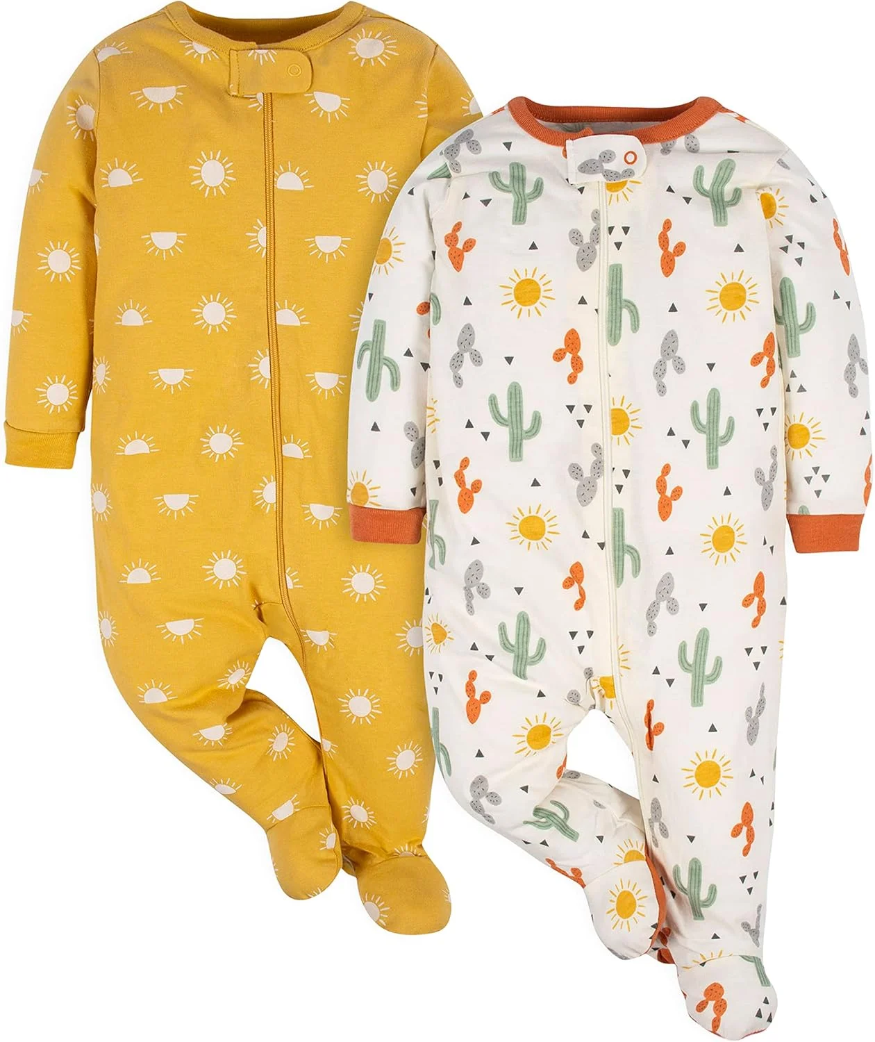 لباس خواب دو تکه دخترانه Gerber مدل Sleep 'N Play برای نوزادان و کودکان نوپا