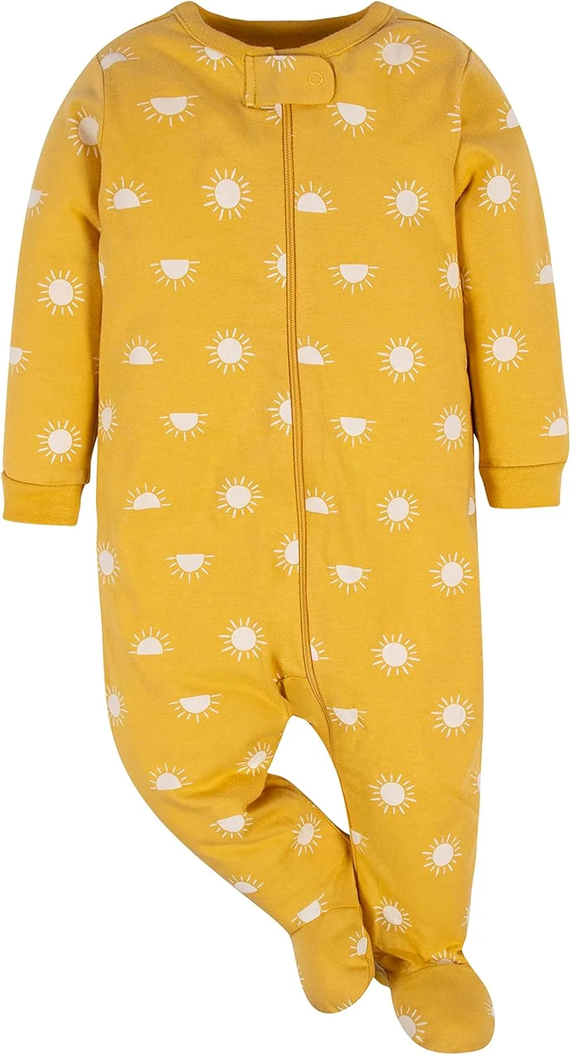 لباس خواب دو تکه دخترانه Gerber مدل Sleep 'N Play برای نوزادان و کودکان نوپا