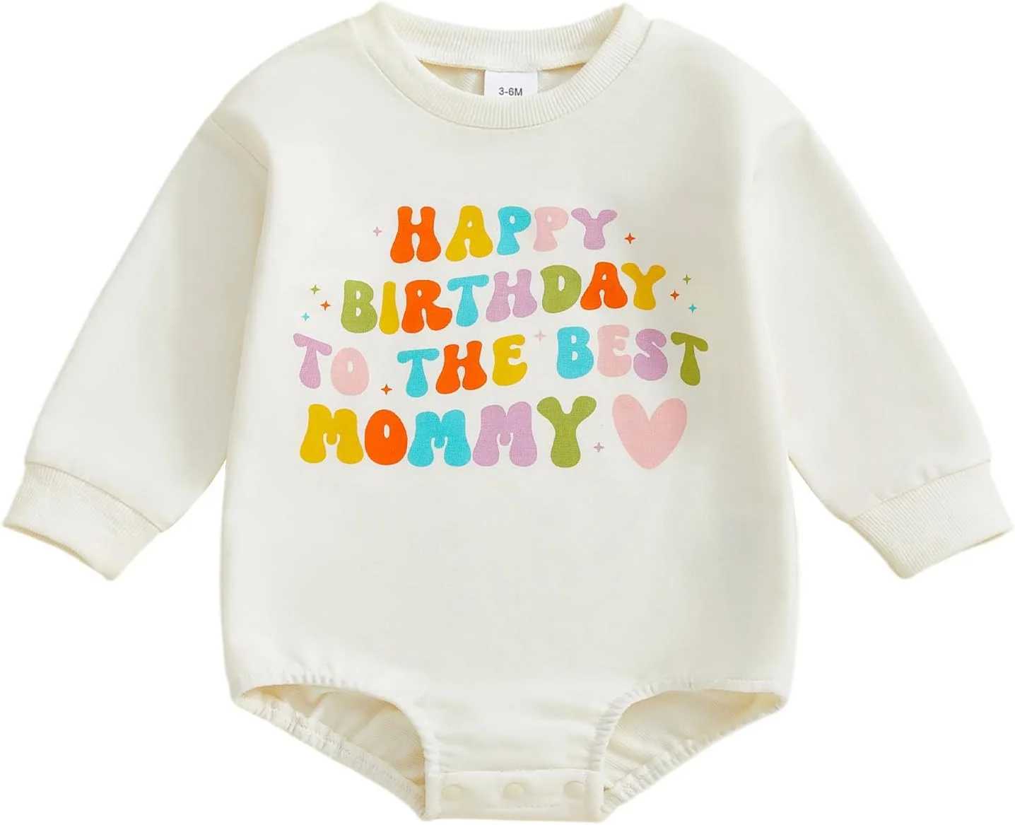 YOKJZJD لباس نوزادی دخترانه پسرانه، رامپر حبابدار، سویشرت، بادی، تی شرت، لباس های پاییزی با طرح تولدت مبارک بهترین پدر و مادر