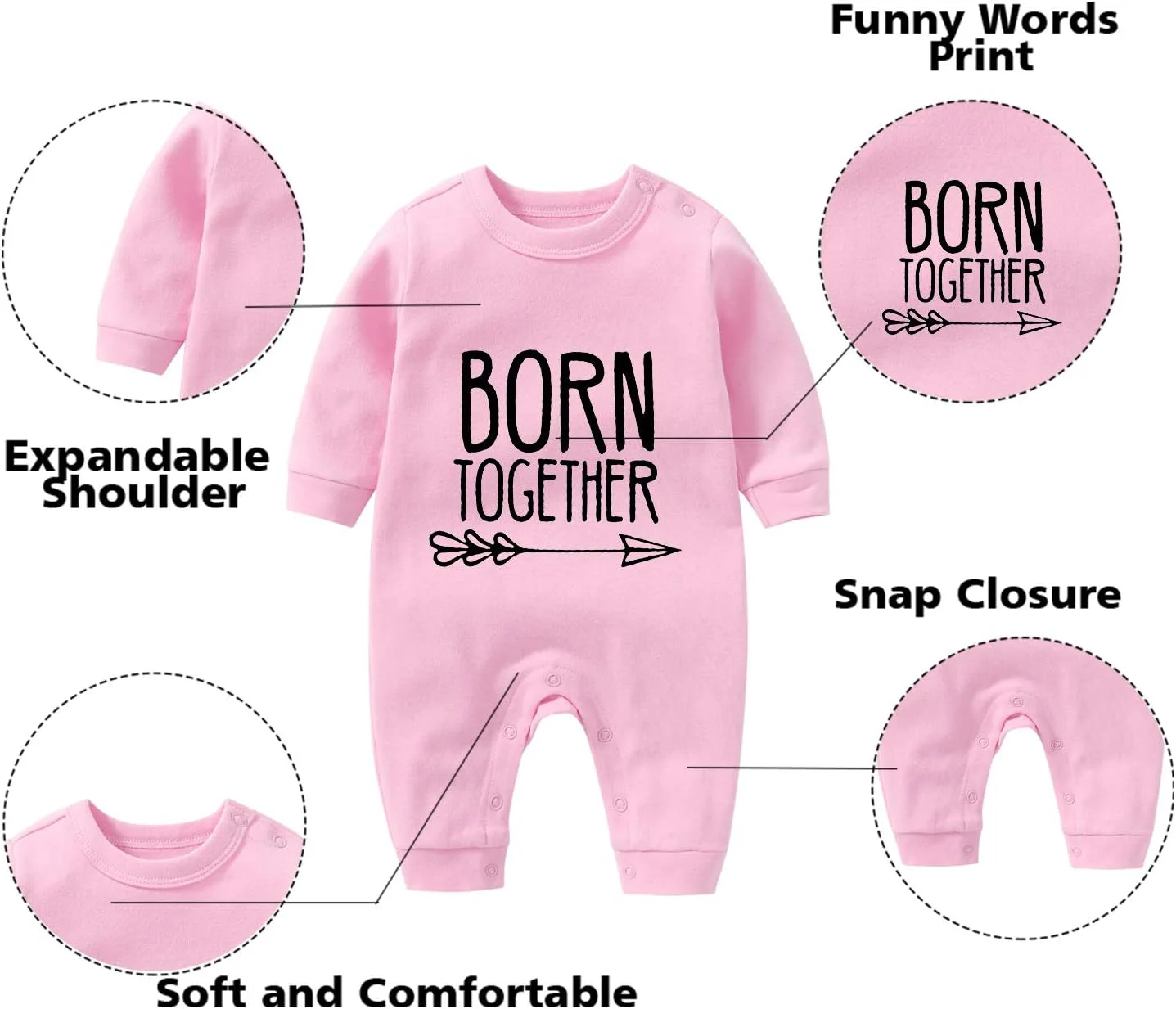 بادی نوزادی دخترانه YSCULBUTOL مدل 20241127 کلاسیک