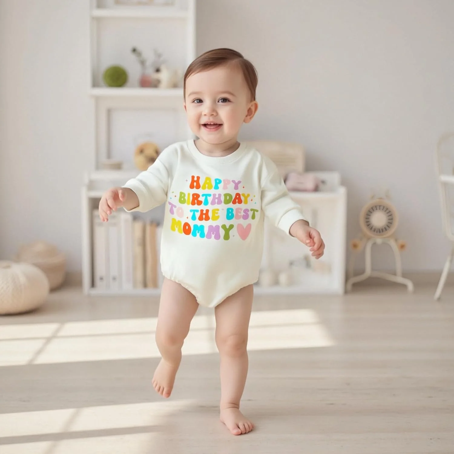 YOKJZJD لباس نوزادی دخترانه پسرانه، رامپر حبابدار، سویشرت، بادی، تی شرت، لباس های پاییزی با طرح تولدت مبارک بهترین پدر و مادر YOKJZJD لباس نوزادی دخترانه پسرانه، رامپر حبابدار، سویشرت، بادی، تی شرت، لباس های پاییزی با طرح تولدت مبارک بهترین پدر و مادر