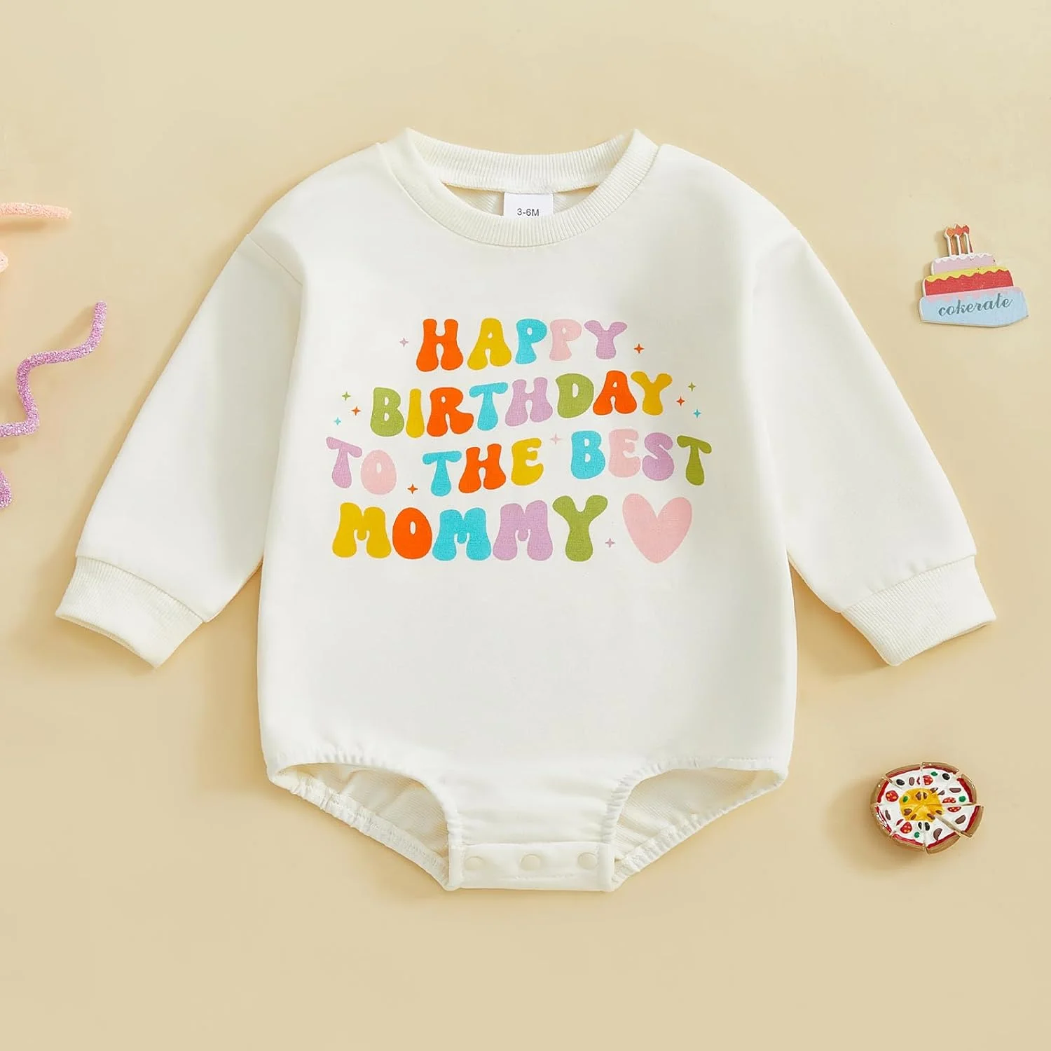 YOKJZJD لباس نوزادی دخترانه پسرانه، رامپر حبابدار، سویشرت، بادی، تی شرت، لباس های پاییزی با طرح تولدت مبارک بهترین پدر و مادر YOKJZJD لباس نوزادی دخترانه پسرانه، رامپر حبابدار، سویشرت، بادی، تی شرت، لباس های پاییزی با طرح تولدت مبارک بهترین پدر و مادر