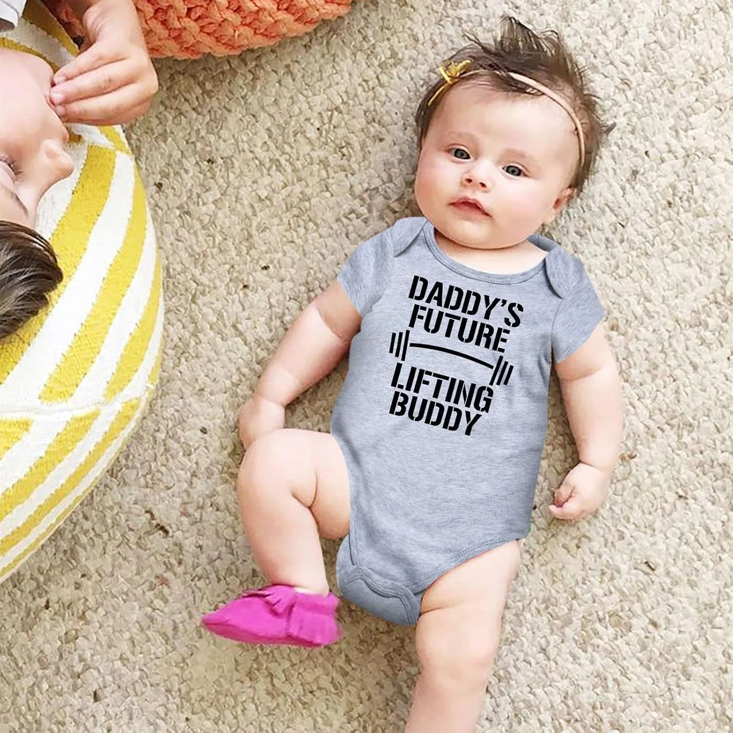 لباس سرهمی آستین کوتاه نوزادی ویل، مناسب برای نوزادان دختر و پسر 0 تا 12 ماه