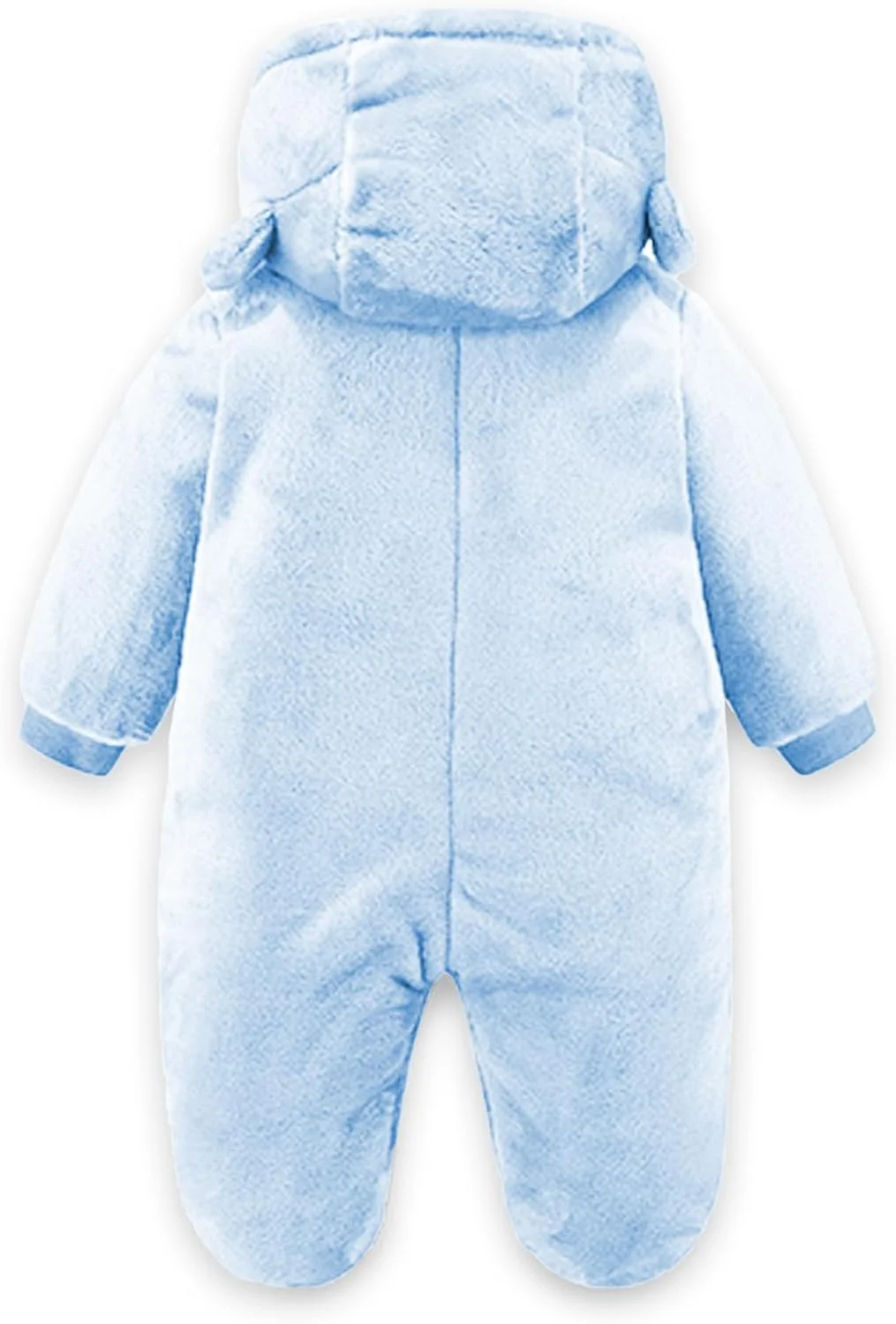 جامپسوت زمستانی گرم Voopptaw برای نوزادان 0 تا 12 ماهه، رامپر پشمی، زیبا، لباس برفی خرسی ضخیم