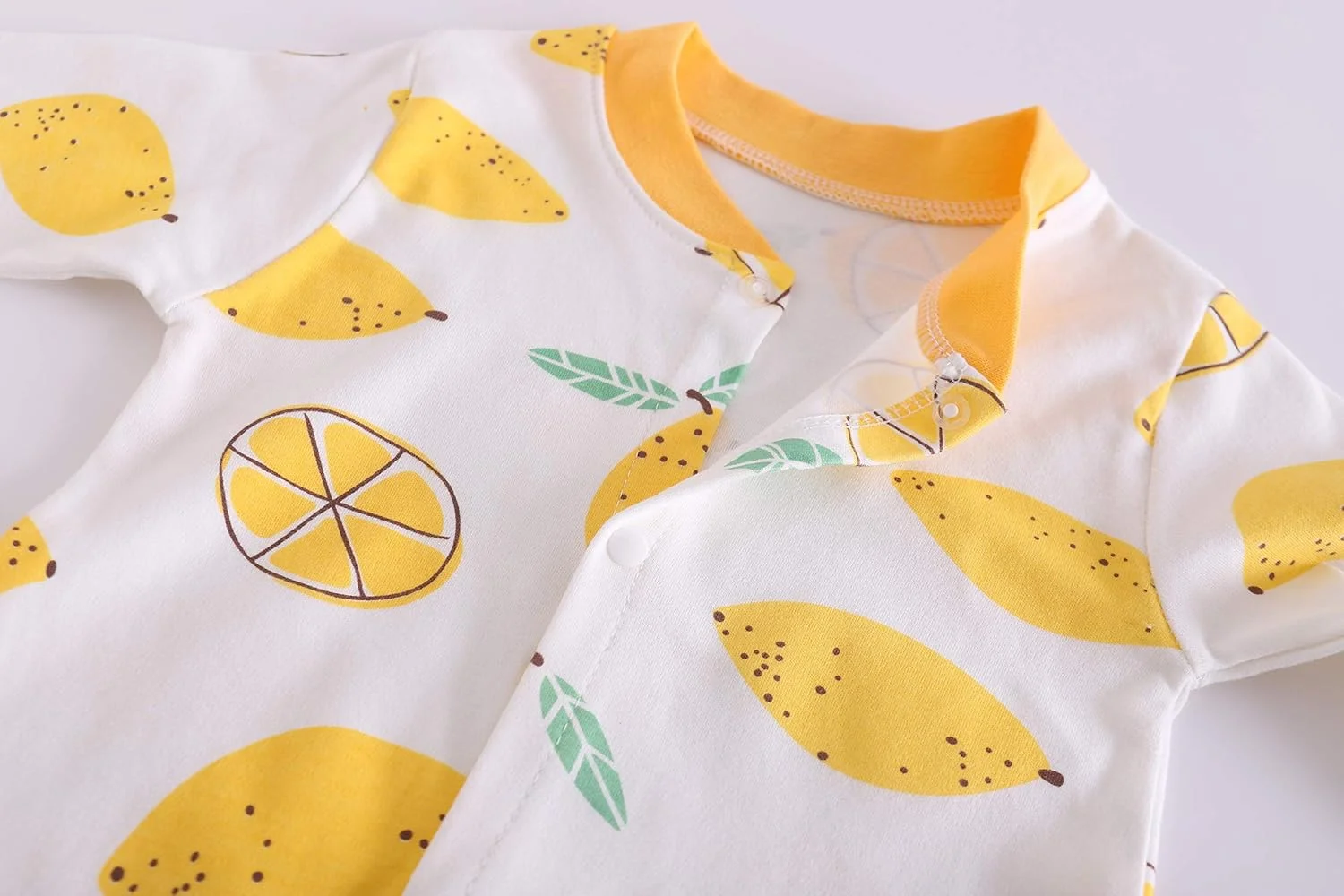 لباس سرهمی نوزادی Vinesen، مناسب نوزادان دختر و پسر، سرهمی دکمه دار آستین بلند، رامپر پنبه ای