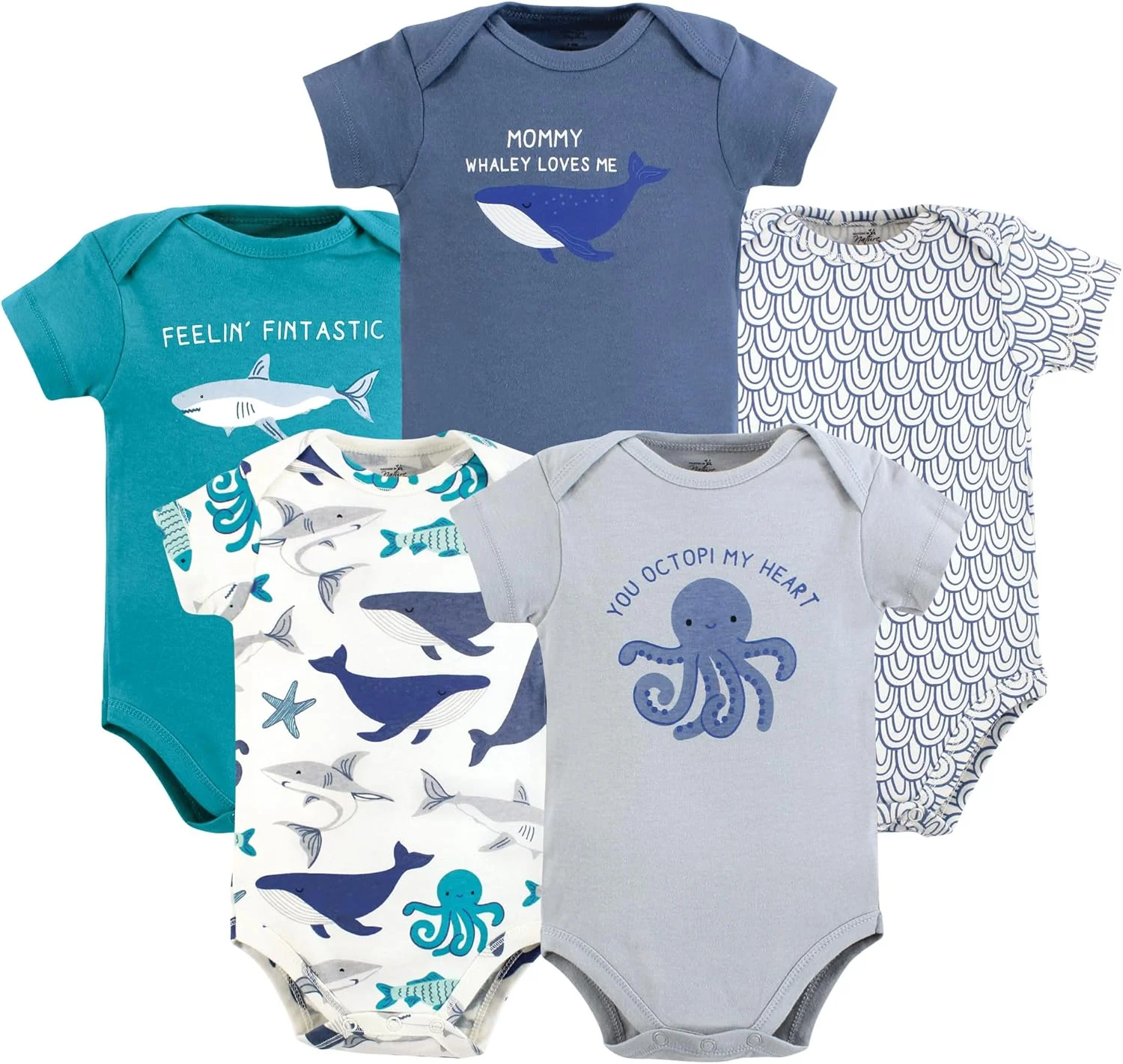 ست تی شرت و بادی نوزادی унисекс پنبه ارگانیک تاچد بای نیچر