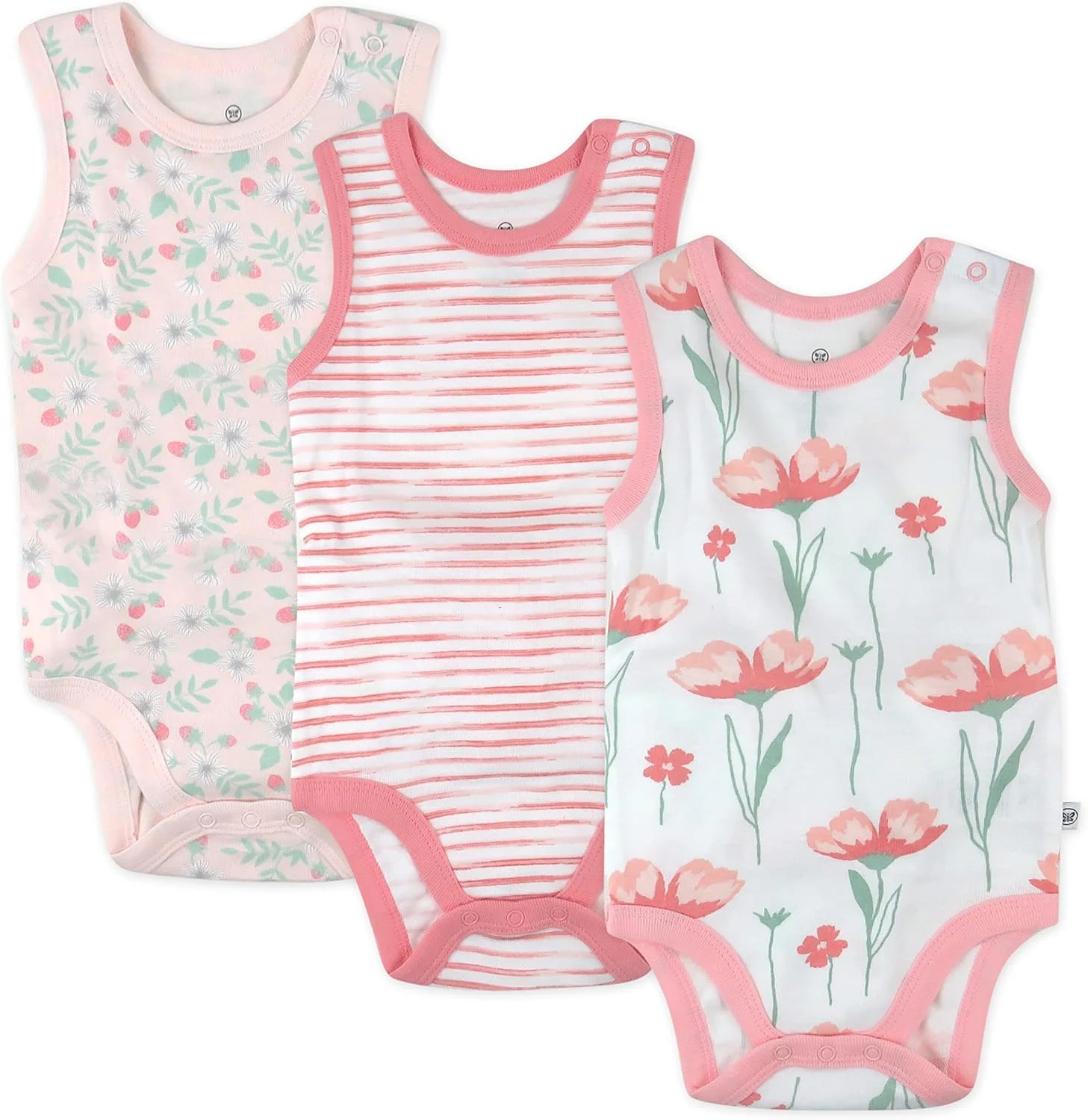 بادی آستین حلقه ای نوزادی پنبه ارگانیک HonestBaby بسته چندتایی