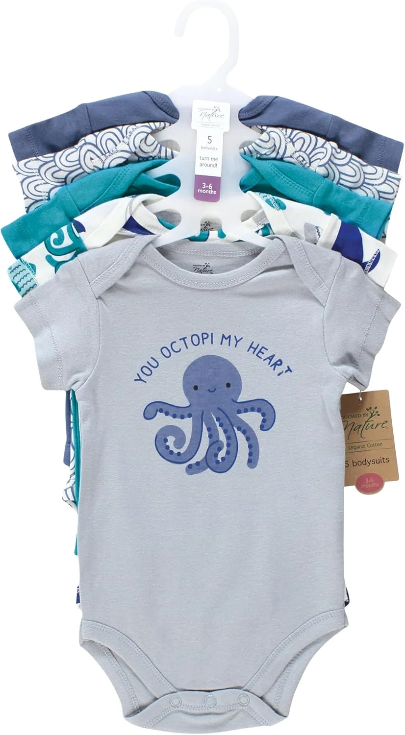 ست تی شرت و بادی نوزادی унисекс پنبه ارگانیک تاچد بای نیچر