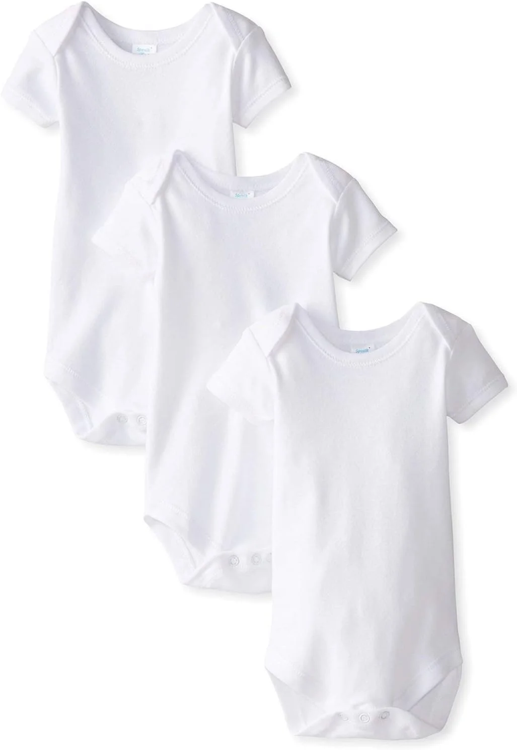 بادی آستین کوتاه نخی پنبه ای نوزادی Spasilk