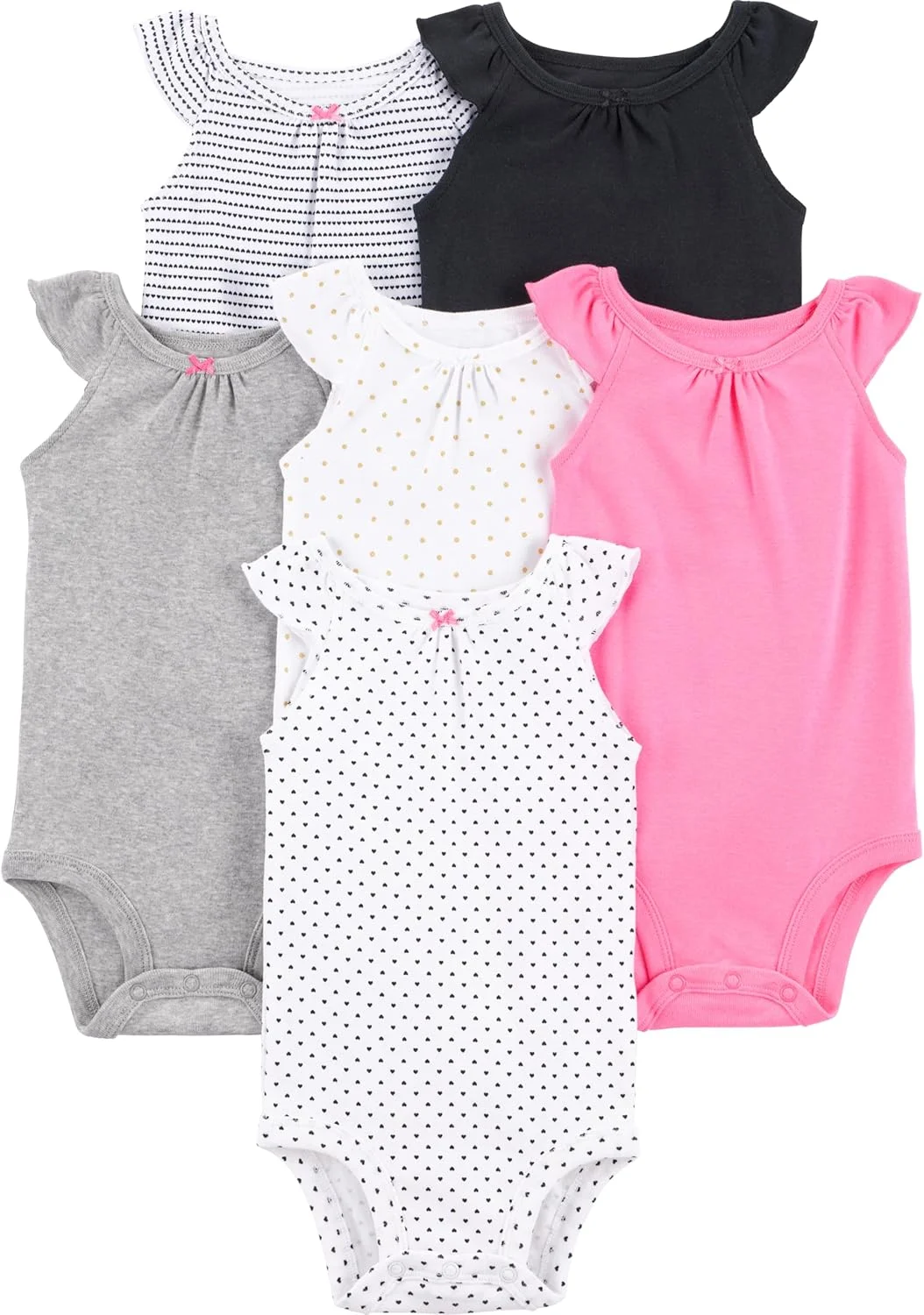 بادی آستین حلقه ای نوزادی کارترز بسته 6 عددی