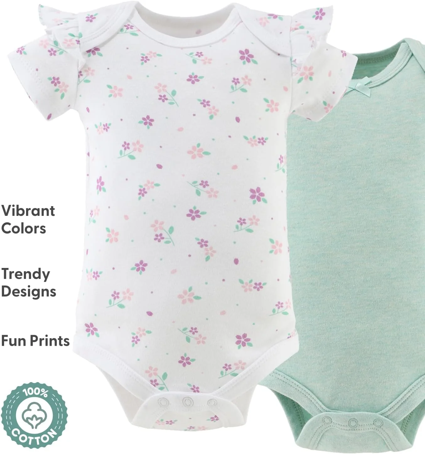 بادی نوزادی دخترانه The Peanutshell - لباس نوزاد دختر، نوزادی 0-3، 3-6، 6-9، 9-12، 12-18، 18-24 ماه بادی نوزادی دخترانه The Peanutshell - لباس نوزاد دختر، نوزادی 0-3، 3-6، 6-9، 9-12، 12-18، 18-24 ماه