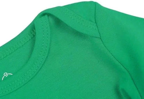 بادی نوزادی унисекс OPAWO، جلیقه پنبه ای آستین بلند/کوتاه، لباس نوزادی برای پسران و دختران 0-24 ماه، بسته 3 عددی