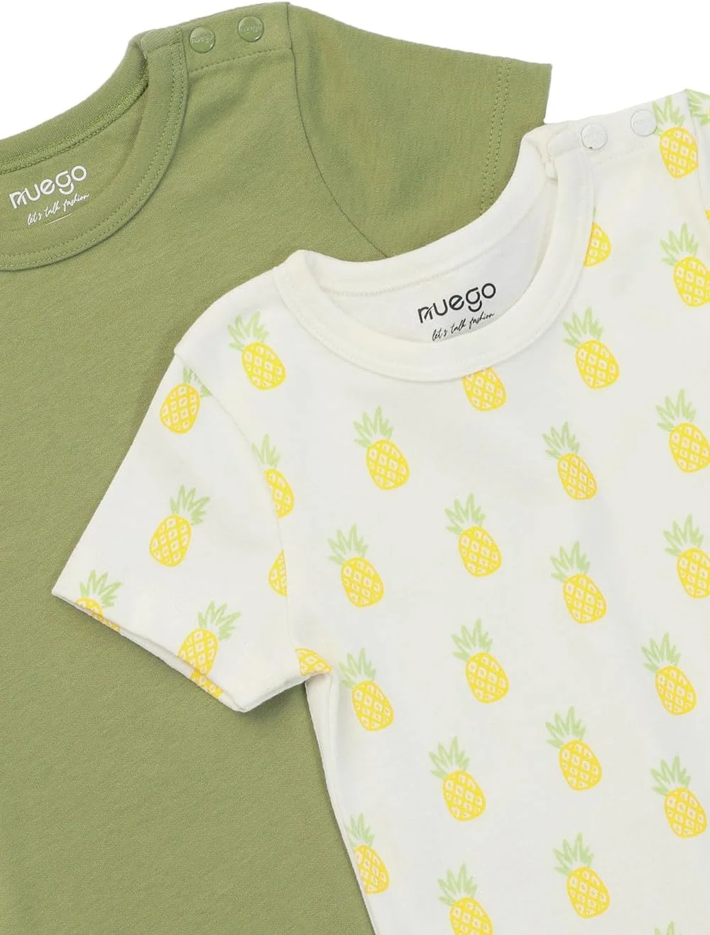 رامپرهای نخی خالص Nuego برای نوزادان دختر، بادی آستین کوتاه نرم برای نوزاد تازه متولد شده، لباس خواب چاپی میوه ای زیبا، ست رامپر بادی مناسب برای نوزادان 0-24 ماه - ست 2 عددی رامپرهای نخی خالص Nuego برای نوزادان دختر، بادی آستین کوتاه نرم برای نوزاد تازه متولد شده، لباس خواب چاپی میوه ای زیبا، ست رامپر بادی مناسب برای نوزادان 0-24 ماه - ست 2 عددی