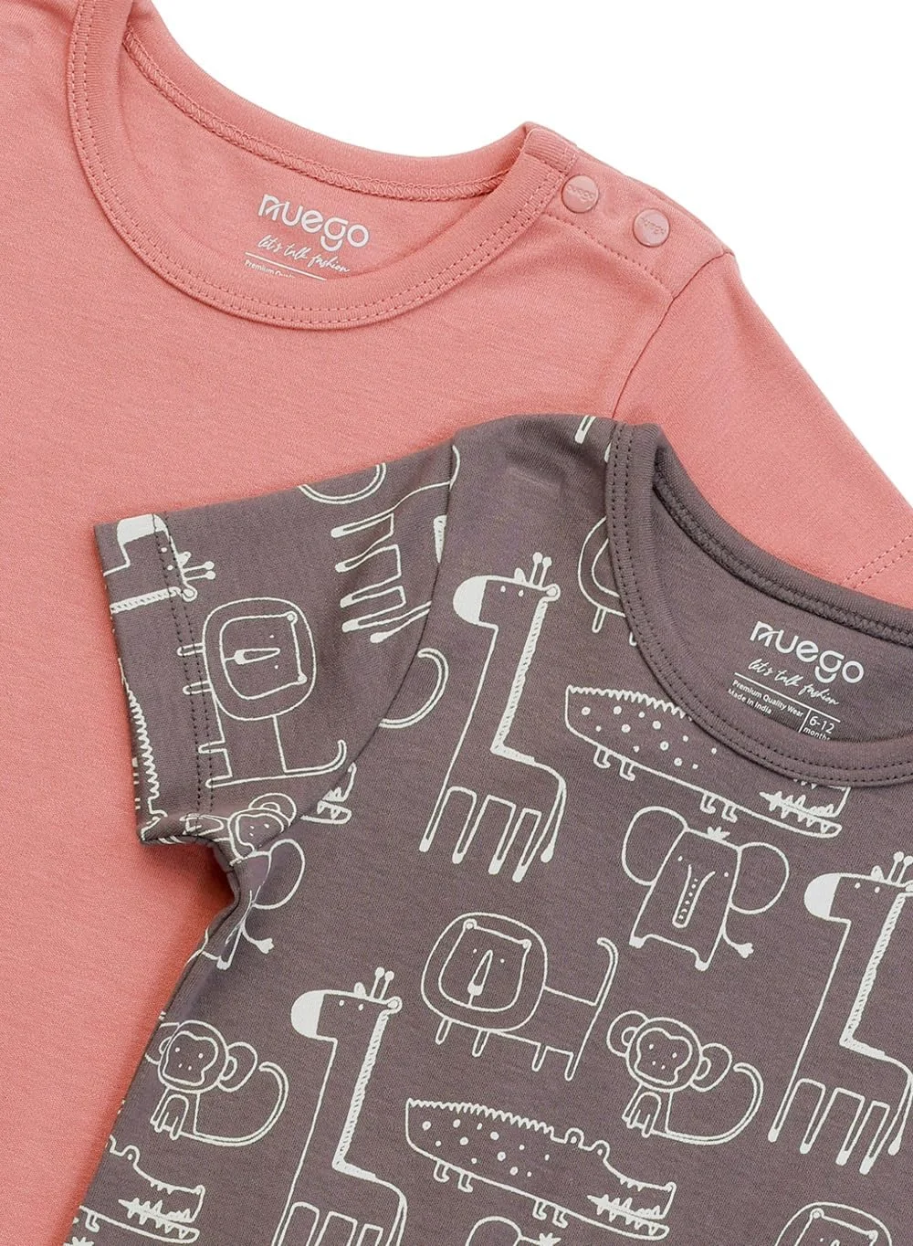 رامپرهای نخی خالص Nuego برای نوزادان پسر، لباس خواب آستین کوتاه نرم برای نوزاد، لباس خواب چاپی حیوانات بامزه، ست رامپر بادی برای نوزاد 0-24 ماه - ست 2 عددی رامپرهای نخی خالص Nuego برای نوزادان پسر، لباس خواب آستین کوتاه نرم برای نوزاد، لباس خواب چاپی حیوانات بامزه، ست رامپر بادی برای نوزاد 0-24 ماه - ست 2 عددی