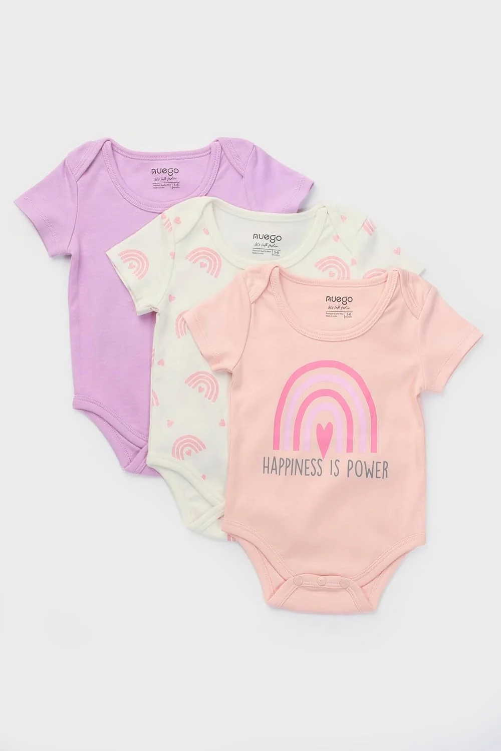 ست 3 عددی بادی نخی خالص نوزادی دخترانه Nuego، رامپرهای نرم و بدون آستین با طرح میوه، لباس خواب، مناسب نوزادان 0 تا 24 ماه ست 3 عددی بادی نخی خالص نوزادی دخترانه Nuego، رامپرهای نرم و بدون آستین با طرح میوه، لباس خواب، مناسب نوزادان 0 تا 24 ماه