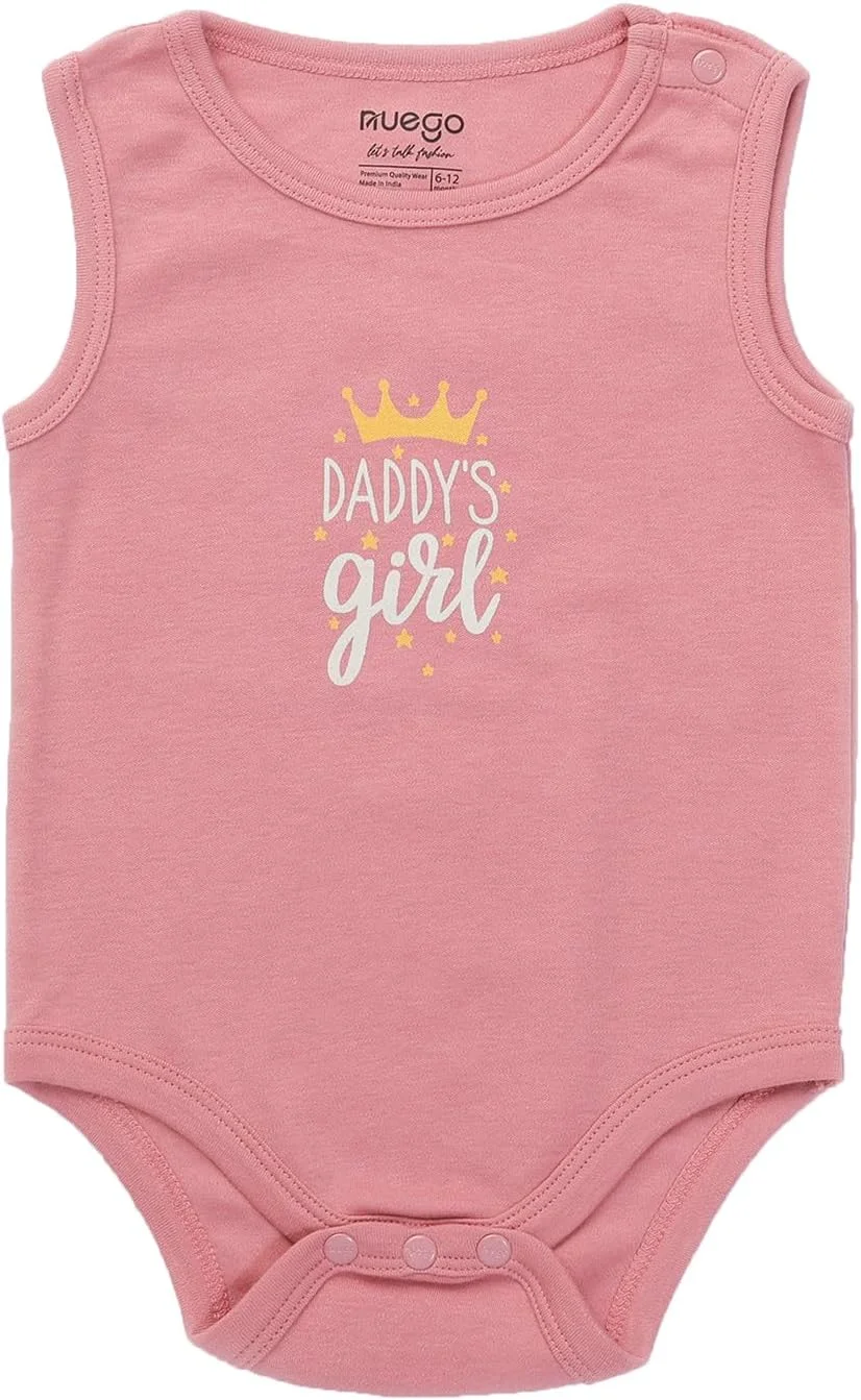 ست 3 عددی بادی نخی خالص Nuego برای نوزاد دختر، رامپرهای نرم و بدون آستین، لباس خواب خالدار، ست رامپر بادی مناسب نوزاد 0-24 ماه