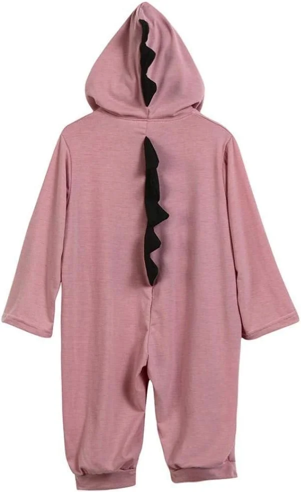 رامپر کلاه دار نوزادی طرح دایناسور کارتونی