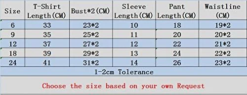ست لباس دخترانه نوزادی Hooyi، شامل بلوز راه راه، شلوار، تی شرت و شورت، سایز 12 ماه، چند رنگ