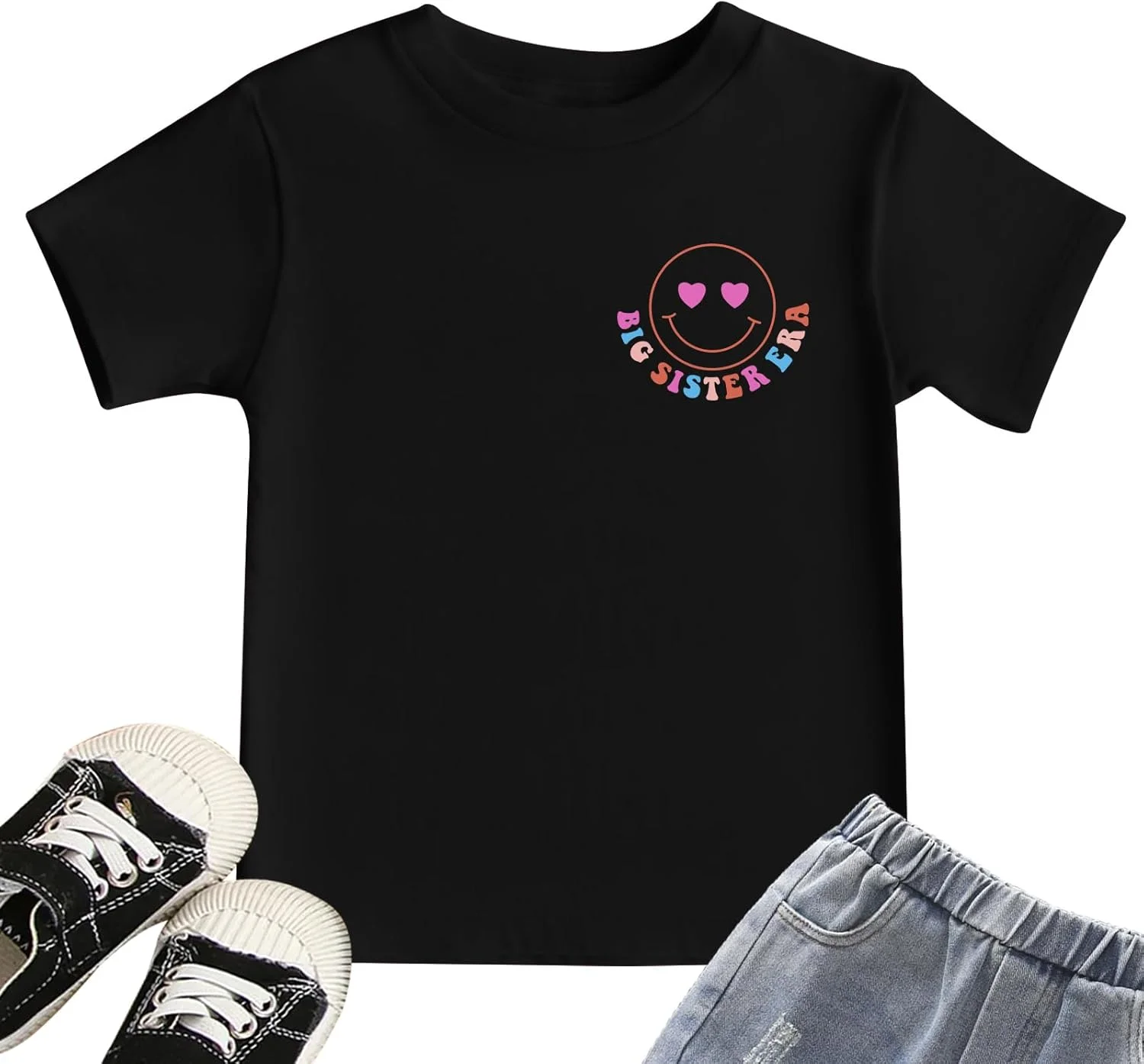 تیشرتهای خواهر بزرگتر Zylkor، تیشرت گرافیکی دخترانه با طرح "دوران خواهر بزرگتری من"، لباسهای غیررسمی دخترانه برای نوزادان و کودکان نوپا تیشرتهای خواهر بزرگتر Zylkor، تیشرت گرافیکی دخترانه با طرح "دوران خواهر بزرگتری من"، لباسهای غیررسمی دخترانه برای نوزادان و کودکان نوپا