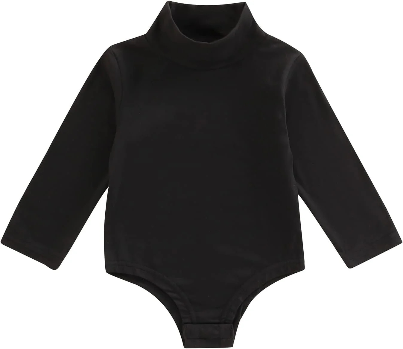 YINGISFITM لباس بادی یقه اسکی دخترانه آستین بلند، بلوز پاییزه و زمستانه نوزادی