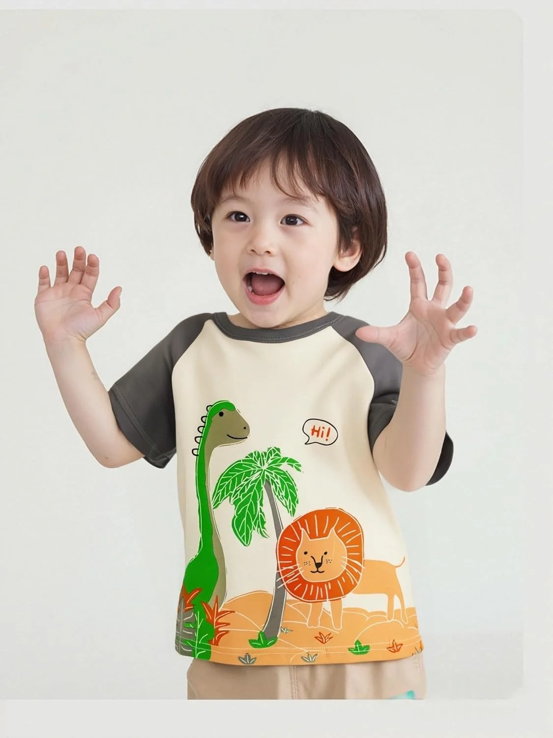 تی شرت های تابستانی پسرانه، لباس های پنبه ای آستین کوتاه با طرح های گرافیکی و چاپ خنده دار