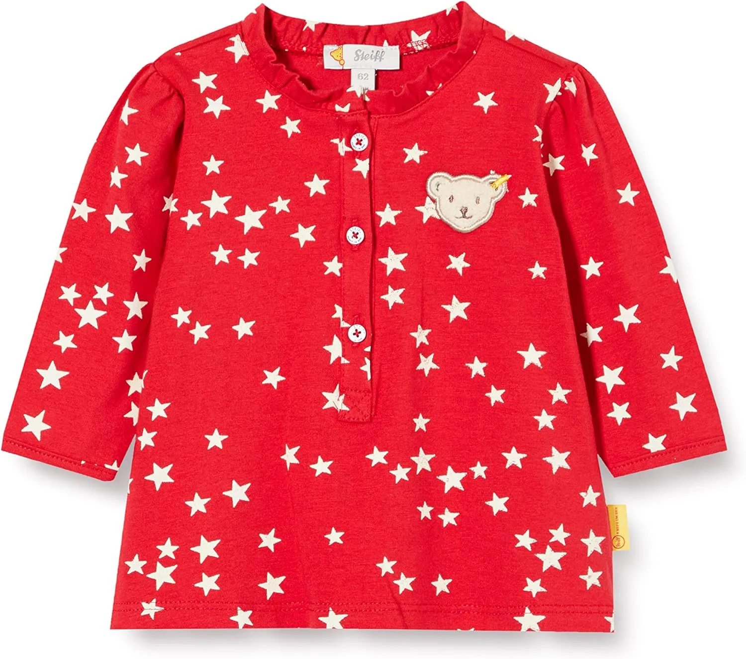 بلوز آستین بلند دخترانه استایف با اپلیکه خرس تدی استایف