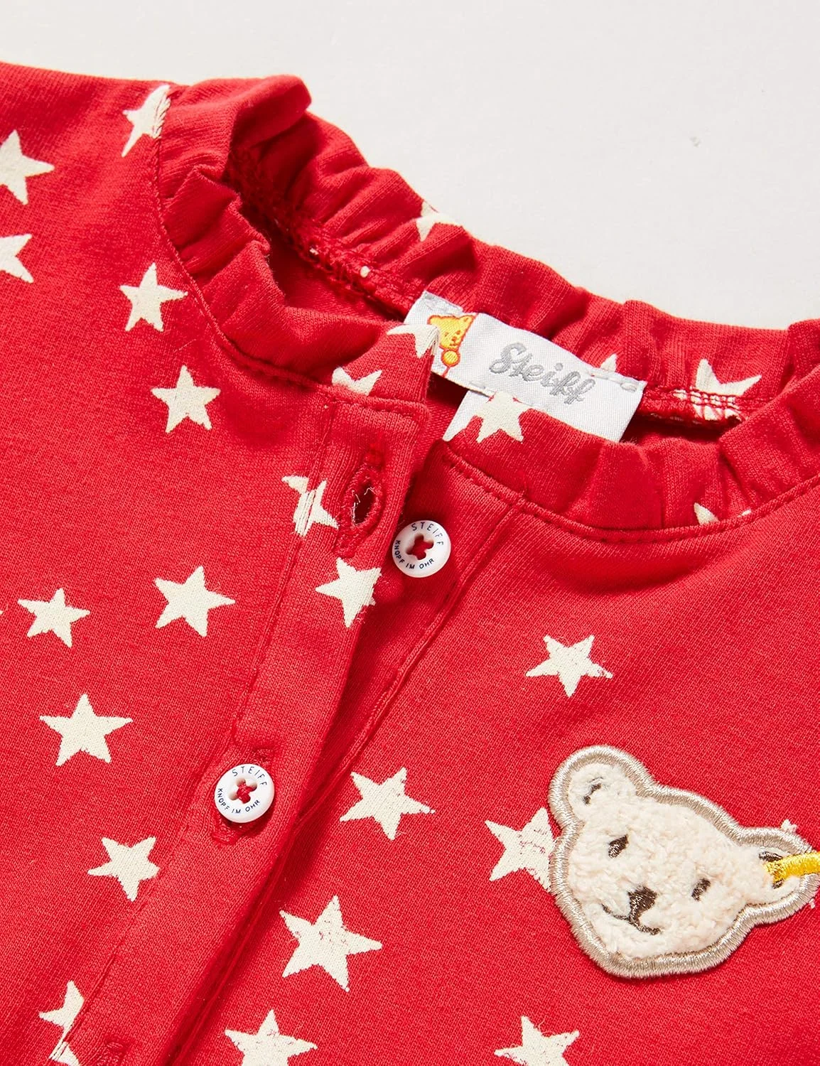 بلوز آستین بلند دخترانه استایف با اپلیکه خرس تدی استایف