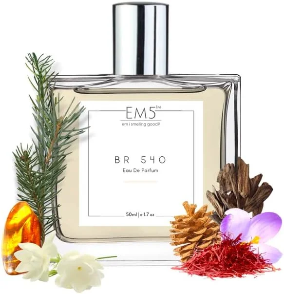 عطر یونی‌سکس EM5™ BR 540 | رایحه چوبی گرم و تند | اسپری ادو پرفیوم برای مردان و زنان | ادو پرفیوم قوی و ماندگار | هدیه لوکس برای او/او