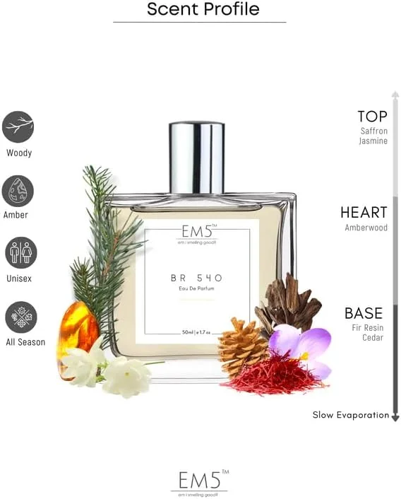 عطر یونیسکس EM5™ BR 540 | رایحه چوبی گرم و تند | اسپری ادو پرفیوم برای مردان و زنان | ادو پرفیوم قوی و ماندگار | هدیه لوکس برای او/او عطر یونیسکس EM5™ BR 540 | رایحه چوبی گرم و تند | اسپری ادو پرفیوم برای مردان و زنان | ادو پرفیوم قوی و ماندگار | هدیه لوکس برای او/او