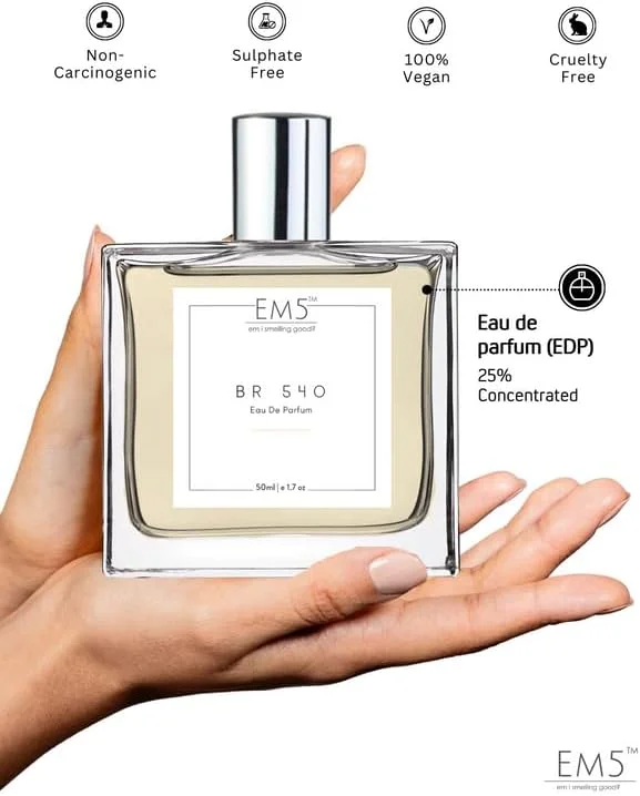 عطر یونیسکس EM5™ BR 540 | رایحه چوبی گرم و تند | اسپری ادو پرفیوم برای مردان و زنان | ادو پرفیوم قوی و ماندگار | هدیه لوکس برای او/او عطر یونیسکس EM5™ BR 540 | رایحه چوبی گرم و تند | اسپری ادو پرفیوم برای مردان و زنان | ادو پرفیوم قوی و ماندگار | هدیه لوکس برای او/او
